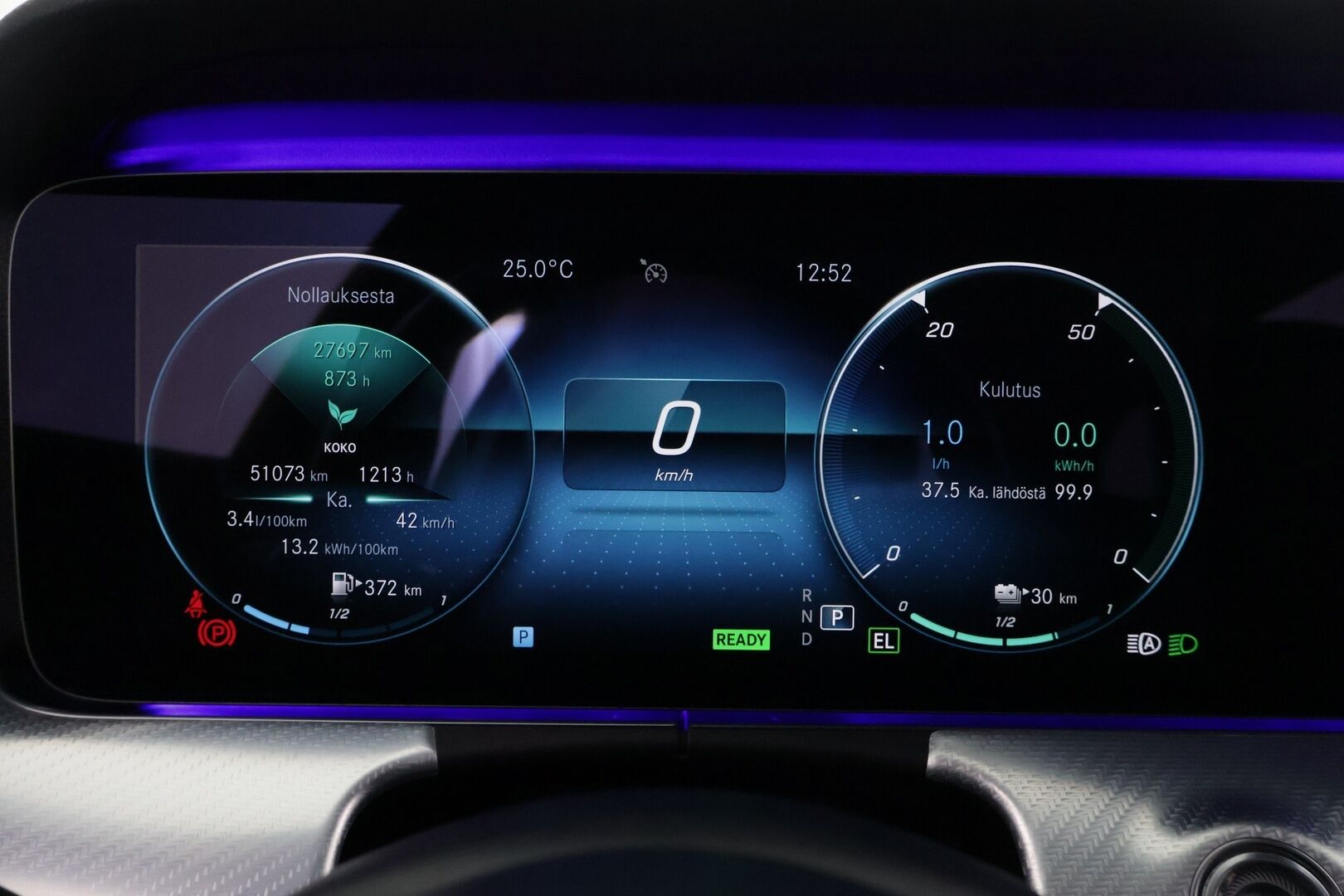 Mercedes-Benz E 2021 300 de T A Business Edition EQ Power *Widescreen / Ambient valot / Burmester äänentoisto!* - 3,99 % KORKOTARJOUS TÄHÄN AUTOON - Kahdet vanteet / Hyvin pidetty / Todella kattavat varusteet!