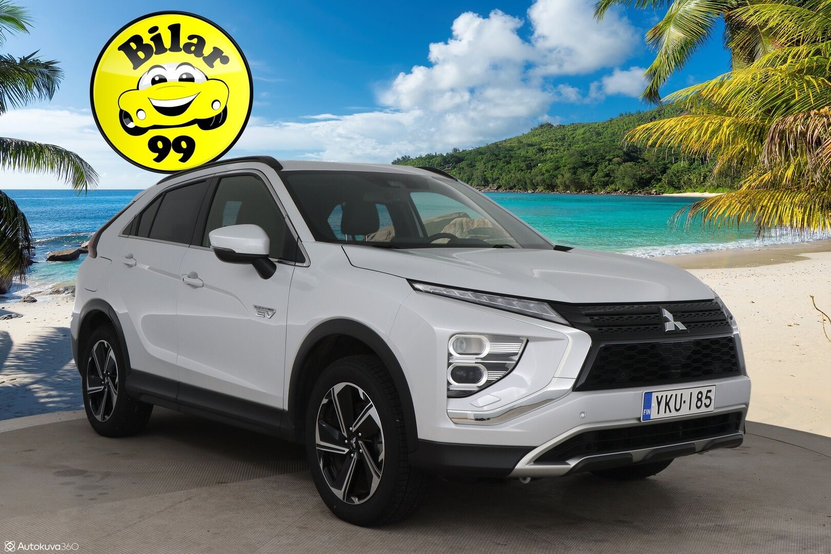 Mitsubishi ECLIPSE CROSS 2022 2.4 PHEV Invite plus 4WD / P. Kamera / LED- Ajovalot / Vakkari - 1. Om - Suomi-auto / Merkkiliikkeen huoltohistoria 