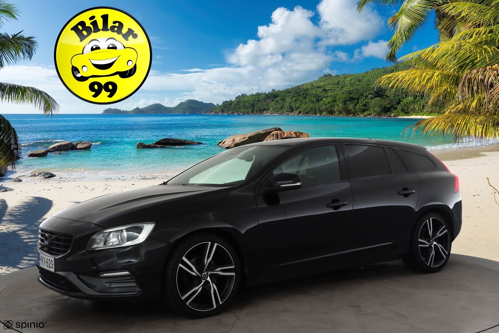 Volvo V60 2017 T5 R-Design aut * Facelift / Webasto / H&K / Muistipenkki / Keyless / Vakkari / Sporttipenkit * - 2x renkaat alu vanteille - HULLU BLACKWEEK KORKOTARJOUS 2,49%