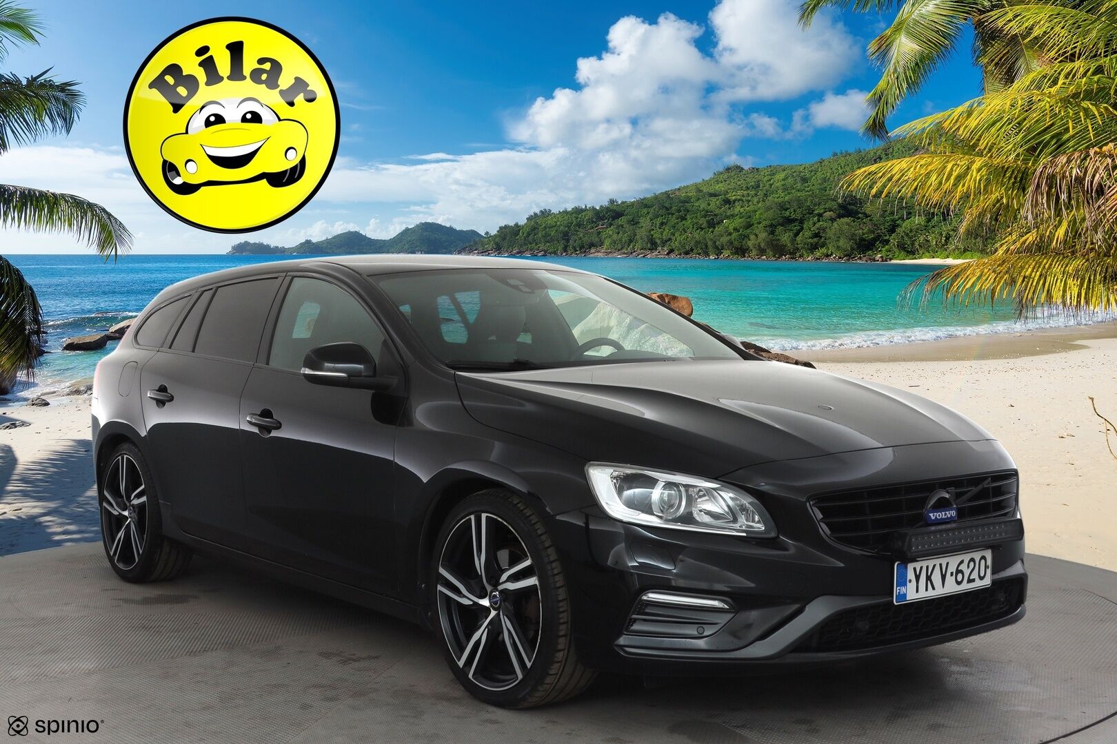 Volvo V60 2017 T5 R-Design aut * Webasto / Vakkari / Xenon / P.Tutkat / Muistipenkki / Navi / Keyless * - Kahdet renkaat aluvanteilla