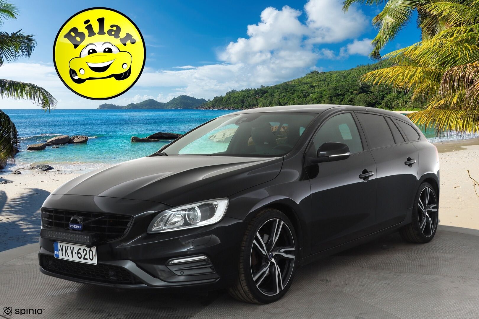 Volvo V60 2017 T5 R-Design aut * Webasto / Vakkari / Xenon / P.Tutkat / Muistipenkki / Navi / Keyless * - Kahdet renkaat aluvanteilla
