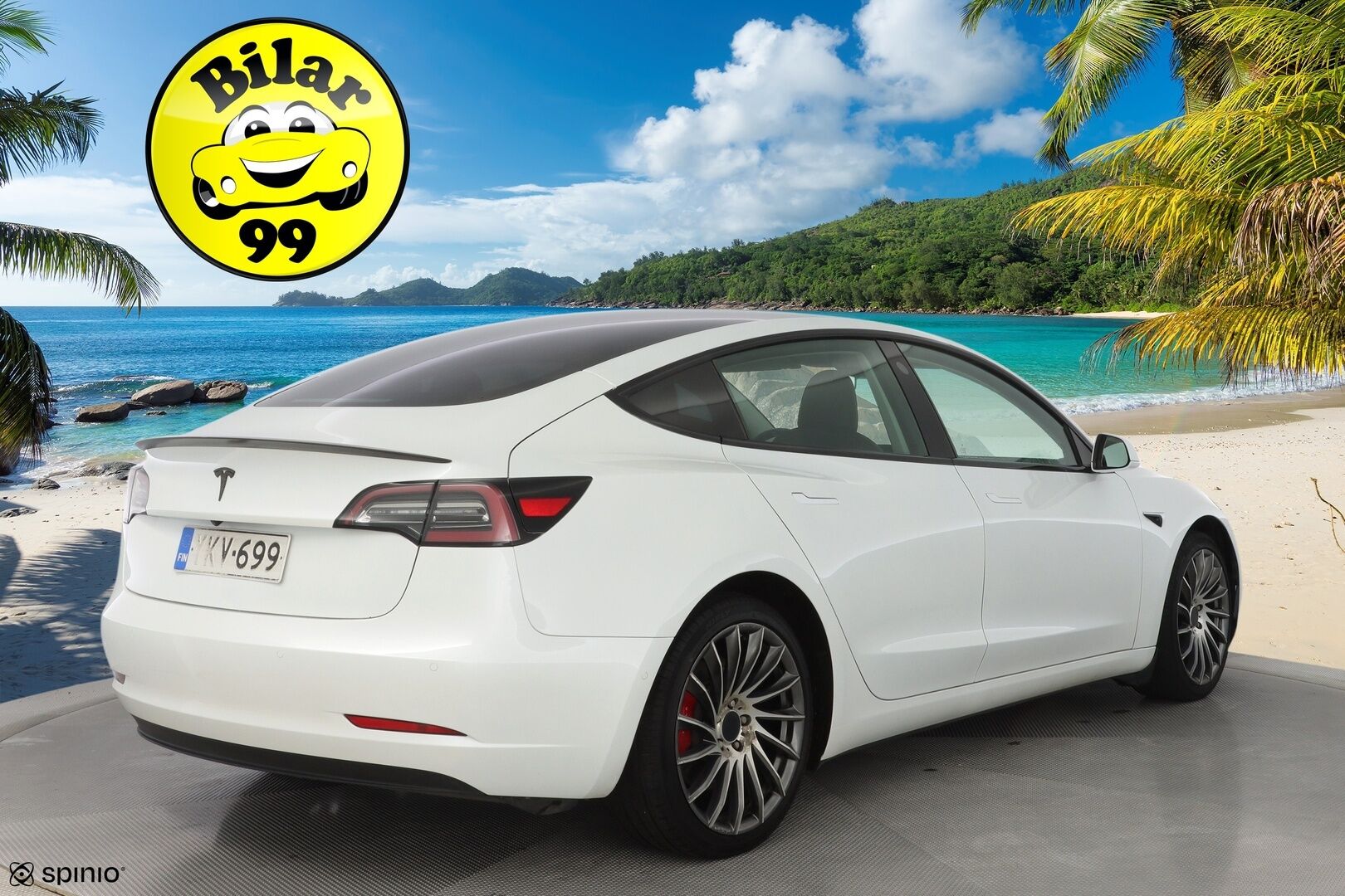 Tesla Model 3 2020 Performance Dual Motor AWD * FSD / Premium Audio / Lasikatto * - KATSO KAMPANJAHINTA! / Täysin itsenäinen ajo FSD / Kahdet renkaat / Käyttöönotto: 31.08.2020 - Osta nyt, maksa vasta ensi vuonna