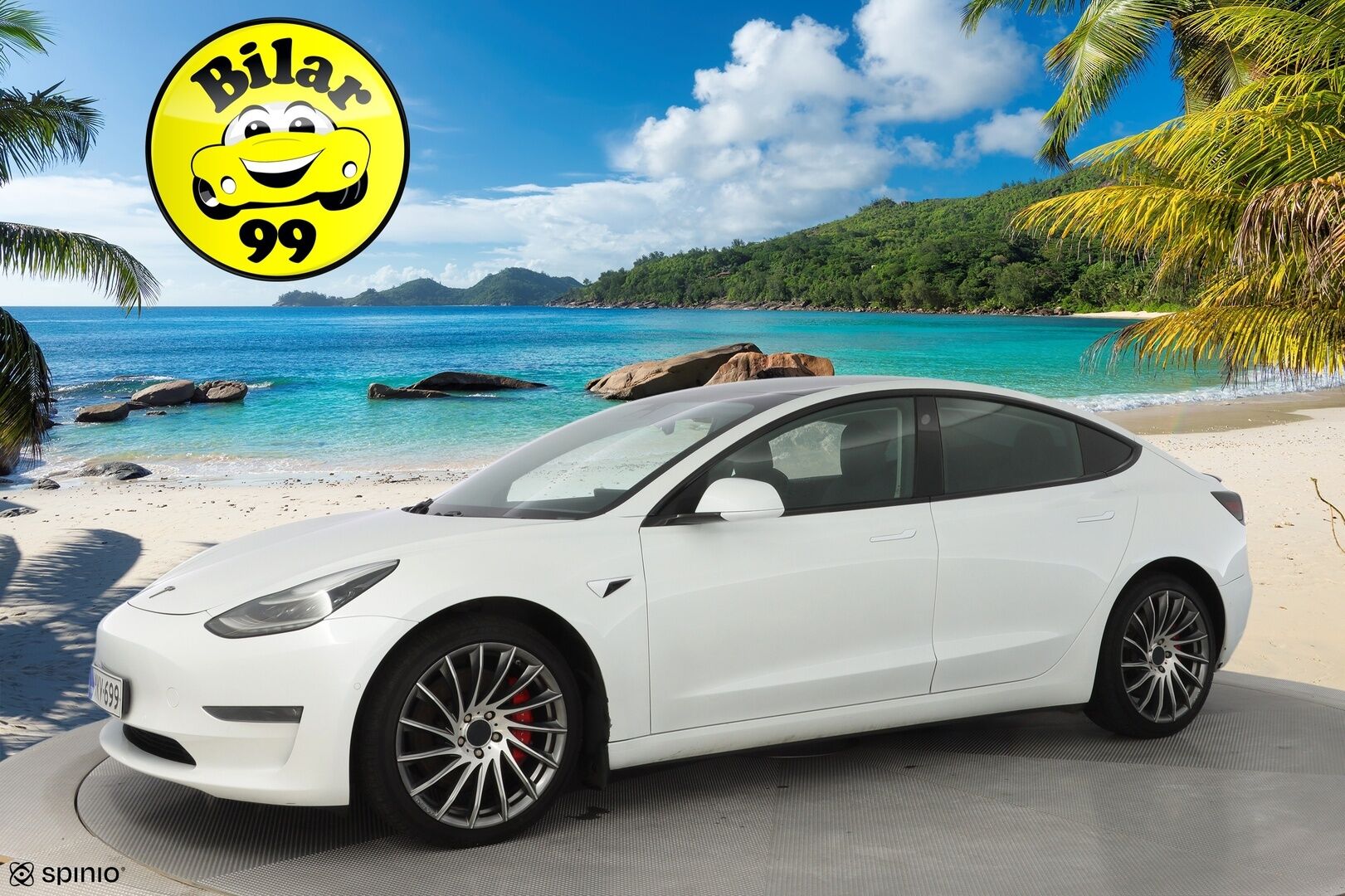 Tesla Model 3 2020 Performance Dual Motor AWD * FSD / Premium Audio / Lasikatto * - KATSO KAMPANJAHINTA! / Täysin itsenäinen ajo FSD / Kahdet renkaat / Käyttöönotto: 31.08.2020 - Osta nyt, maksa vasta ensi vuonna