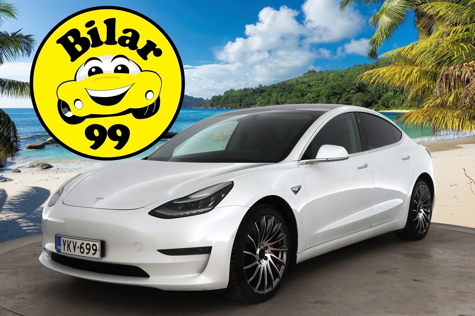 Tesla Model 3 2020 Performance Dual Motor AWD * FSD / Premium Audio / Lasikatto * - Täysin itsenäinen ajo FSD / Kahdet renkaat