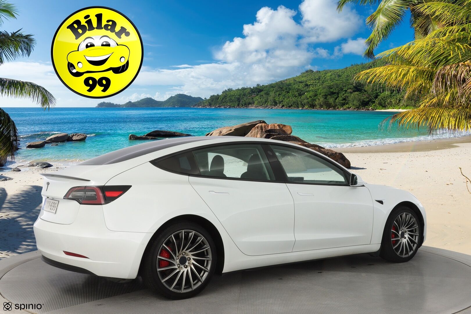 Tesla Model 3 2020 Performance Dual Motor AWD * FSD / Premium Audio / Lasikatto * - KATSO KAMPANJAHINTA! / Täysin itsenäinen ajo FSD / Kahdet renkaat / Käyttöönotto: 31.08.2020 - Osta nyt, maksa vasta ensi vuonna