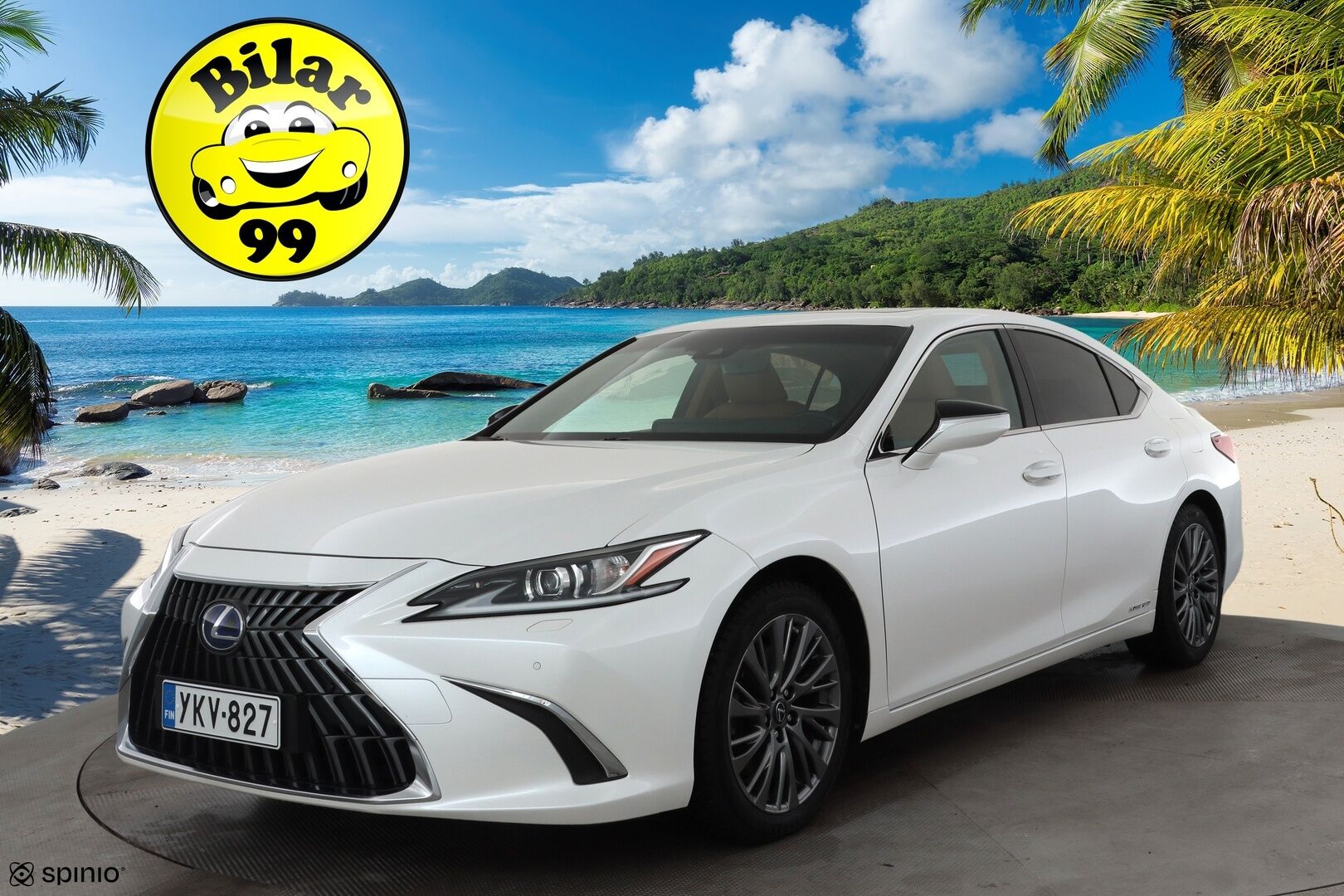 Lexus ES300 2022 300h Business Edition * ACC / P.kamera / Lasikattoluukku / Ruskeat nahat / Sähköpenkit / Navi / LED / Keyless * - Suomi-auto / Kahdet renkaat aluvanteilla / Merkkihuollettu