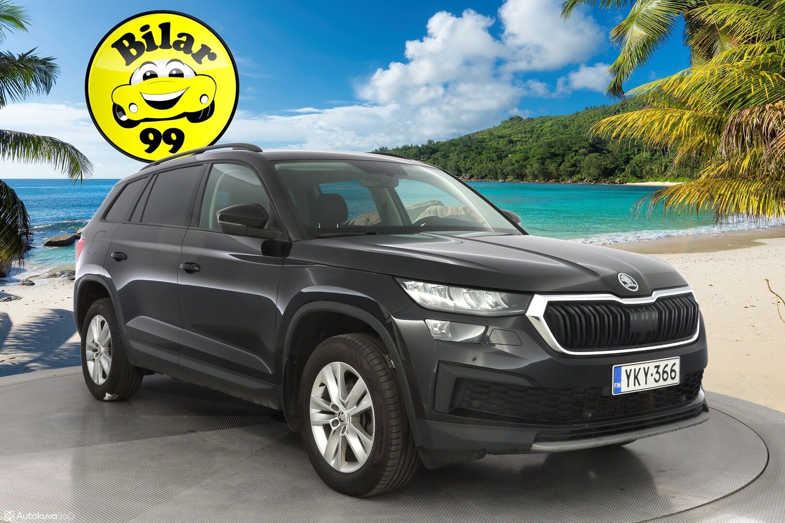 Skoda Kodiaq 2022 2.0 TDI 150 Active DSG Aut. - Suomen edullisin FACELIFT / 1-om. Suomi-auto / Webasto / Koukku / Vakkari / Tutkat / LED-valot / Apple&Android / 2x renkaat