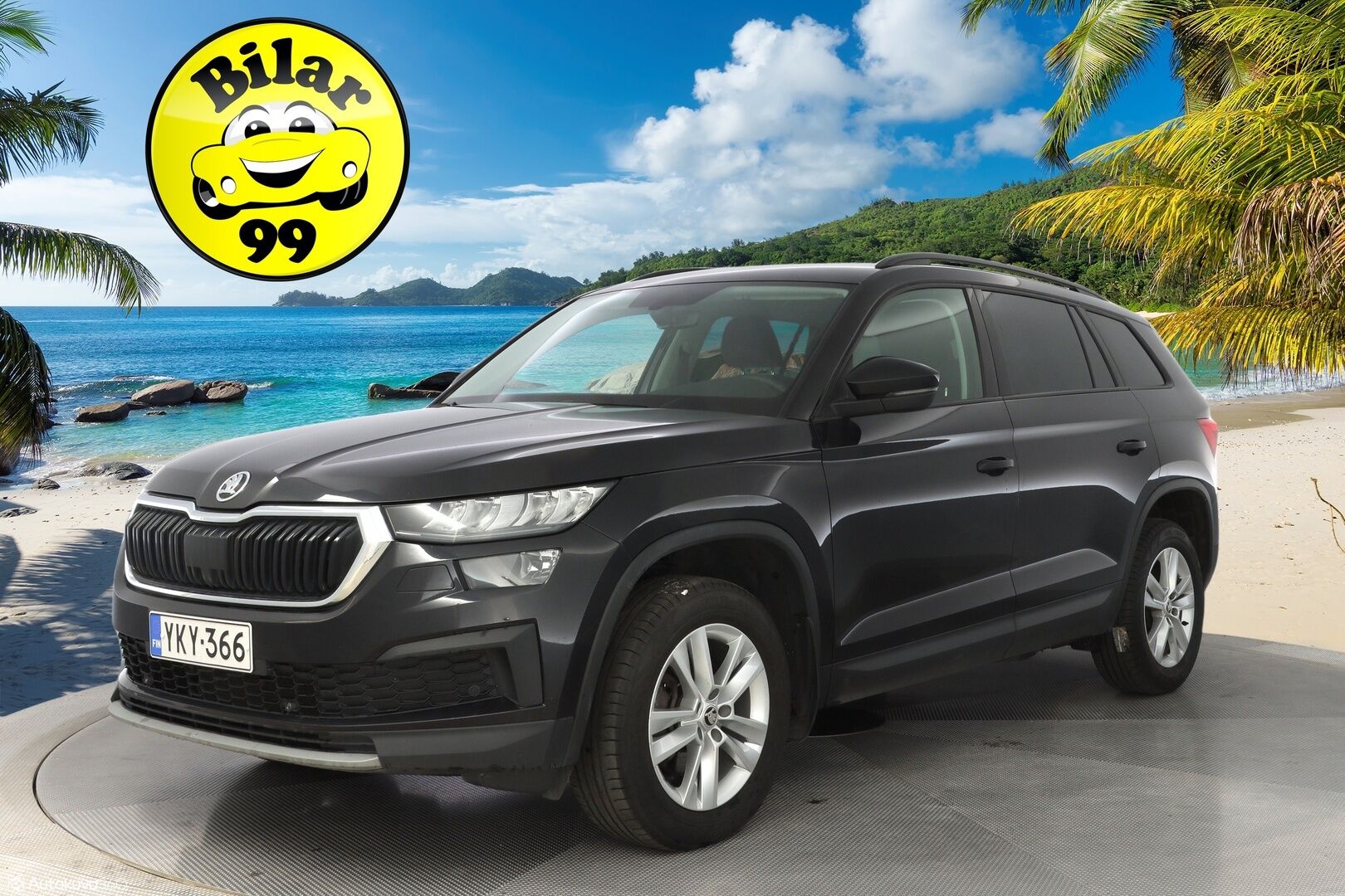 Skoda Kodiaq 2022 2.0 TDI 150 Active DSG Aut. - Suomen edullisin FACELIFT / 1-om. Suomi-auto / Webasto / Koukku / Vakkari / Tutkat / LED-valot / Apple&Android / 2x renkaat