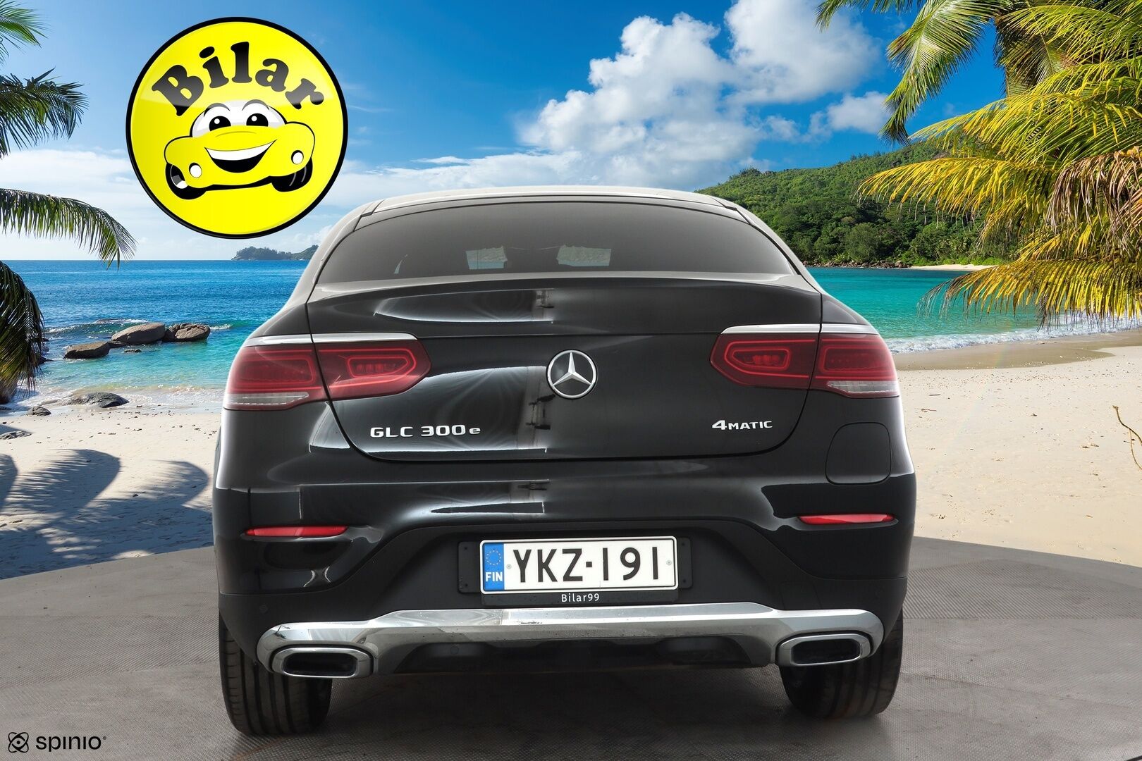 Mercedes-Benz GLC 2022 300 e 4MATIC A Business Coupé - | Koukku | Digimittaristo | Sporttipenkit | Puolinahat | P.kamera | Ambient | LED | Apple & Android | 2x renkaat aluin | 1-om suomiauto | ALV | 