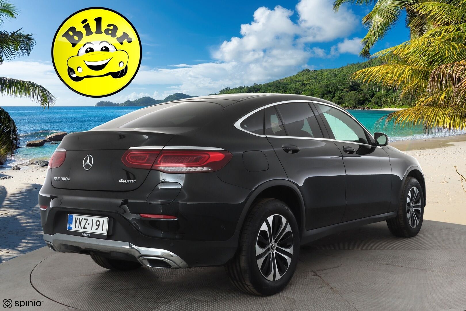 Mercedes-Benz GLC 2022 300 e 4MATIC A Business Coupé - | Koukku | Digimittaristo | Sporttipenkit | Puolinahat | P.kamera | Ambient | LED | Apple & Android | 2x renkaat aluin | 1-om suomiauto | ALV | 