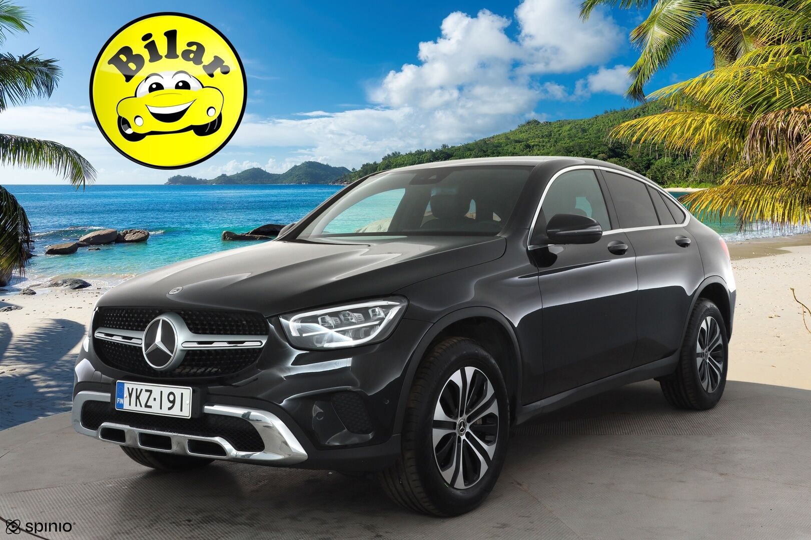 Mercedes-Benz GLC 2022 300 e 4MATIC A Business Coupé - | Koukku | Digimittaristo | Sporttipenkit | Puolinahat | P.kamera | Ambient | LED | Apple & Android | 2x renkaat aluin | 1-om suomiauto | ALV | 