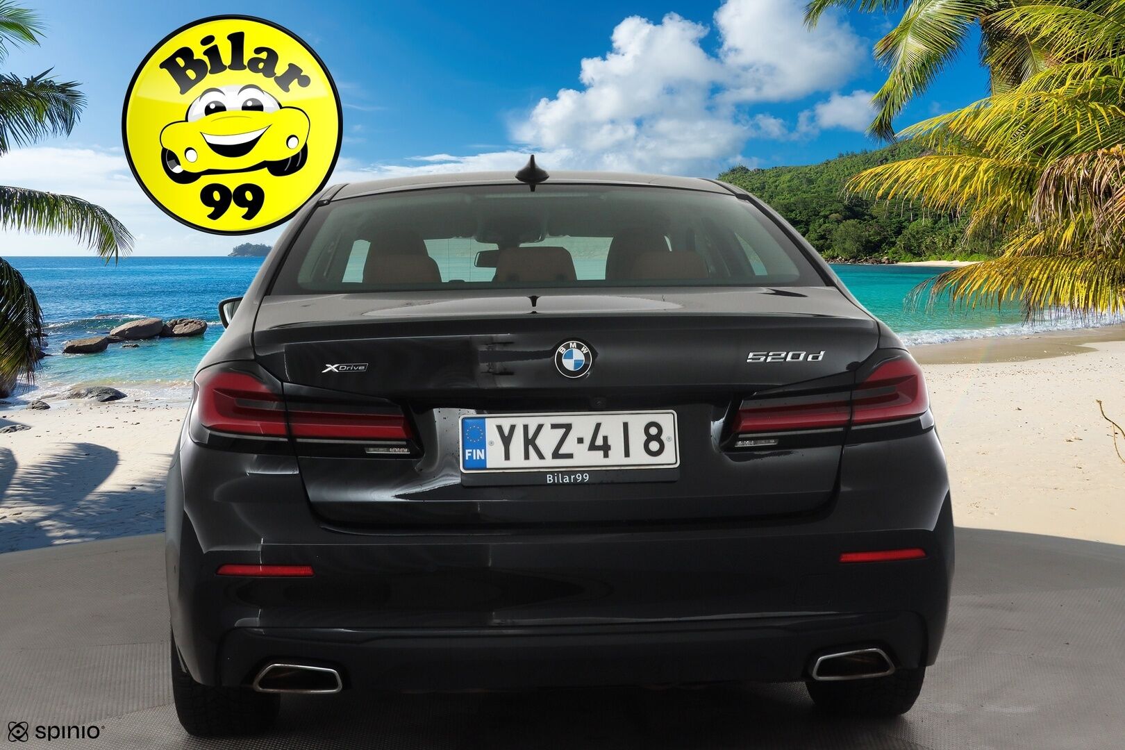 BMW 520 2022 G30 Sedan 520d A xDrive MHEV * HiFi / Webasto / Koukku / ACC / LED / P.kamera / Sporttinahat / Navi / Comfort Access * - 1-om Suomi-auto / Kahdet renkaat / Merkkihuollettu!