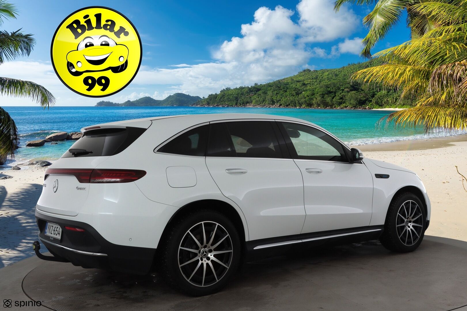 Mercedes-Benz EQC 2022 400 4MATIC Business AMG * Distronic+ / Multibeam-LED / KeyLess / Koukku / Lisälämmitin / Osasähköt / SporttiNahat * - Suomi-auto / Kahdet Renkaat / Akku kuntotarkastettu! 