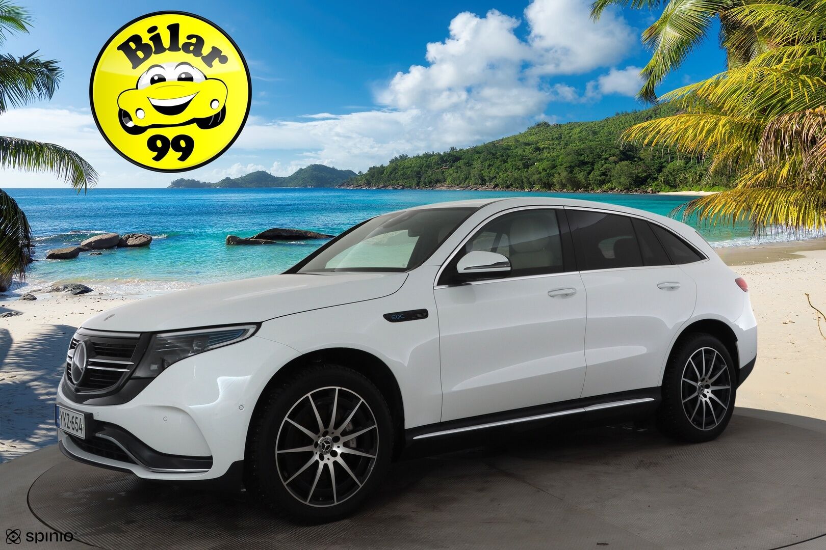 Mercedes-Benz EQC 2022 400 4MATIC Business AMG * Distronic+ / Multibeam-LED / KeyLess / Koukku / Lisälämmitin / Osasähköt / SporttiNahat * - Suomi-auto / Kahdet Renkaat / Akku kuntotarkastettu! 