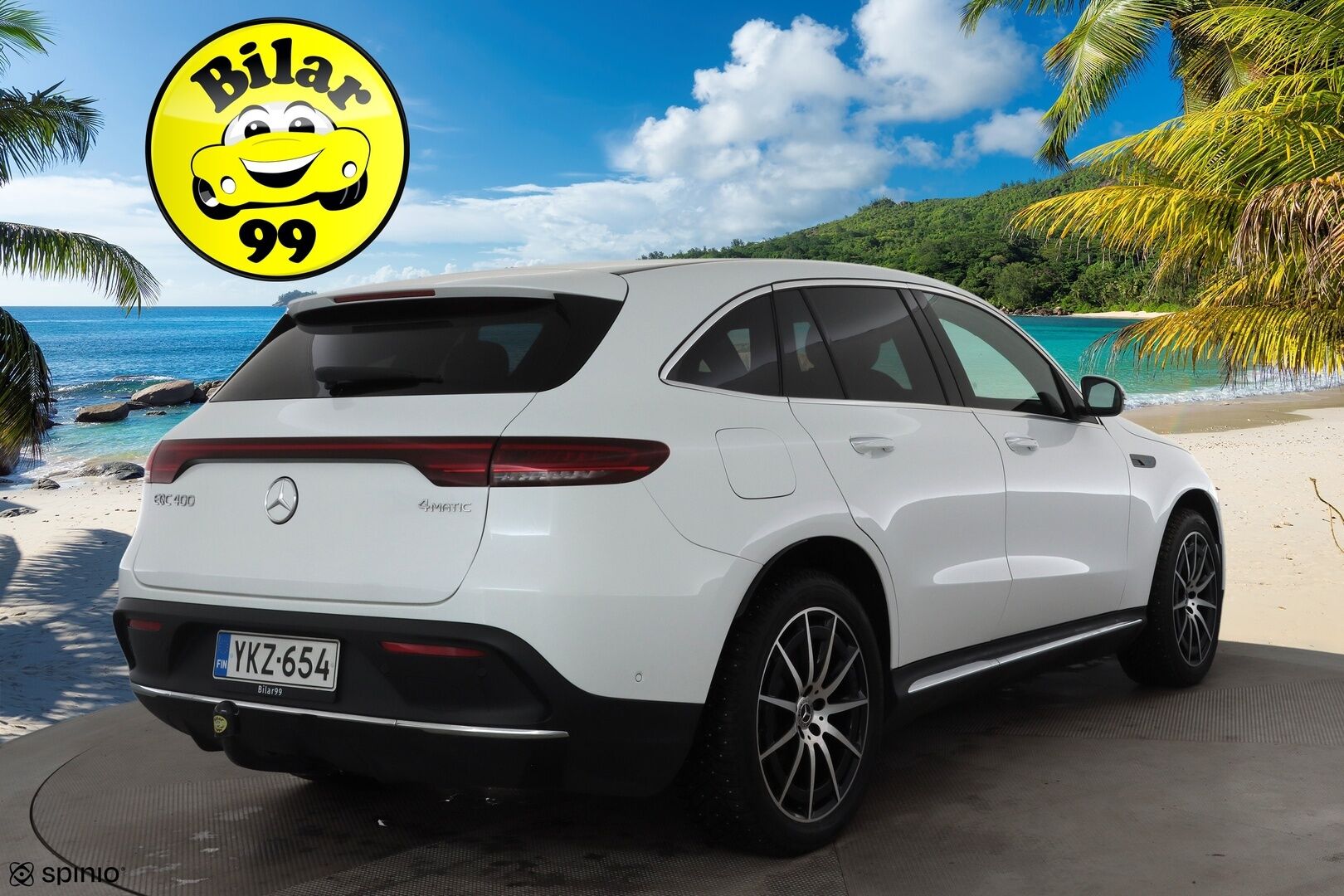 Mercedes-Benz EQC 2022 400 4MATIC Business AMG * Distronic+ / Multibeam-LED / Koukku / Lisälämmitin / Osasähköt / SporttiNahat * - Suomi-auto / Kahdet Renkaat