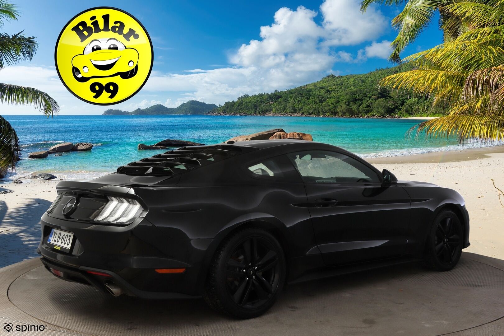 Ford Mustang 2019 2,3 EcoBoost 290hv A10 Fastback **B&O / Adapt.Vakkari / Digimittaristo / Xenon / P.kamera / Navi / Kaistavahti / Ilmastoidut Nahat** - Merkkihuollettu, kovilla varusteilla oleva, näyttävä Suomi-auto kaksilla renkailla ja vanteilla!