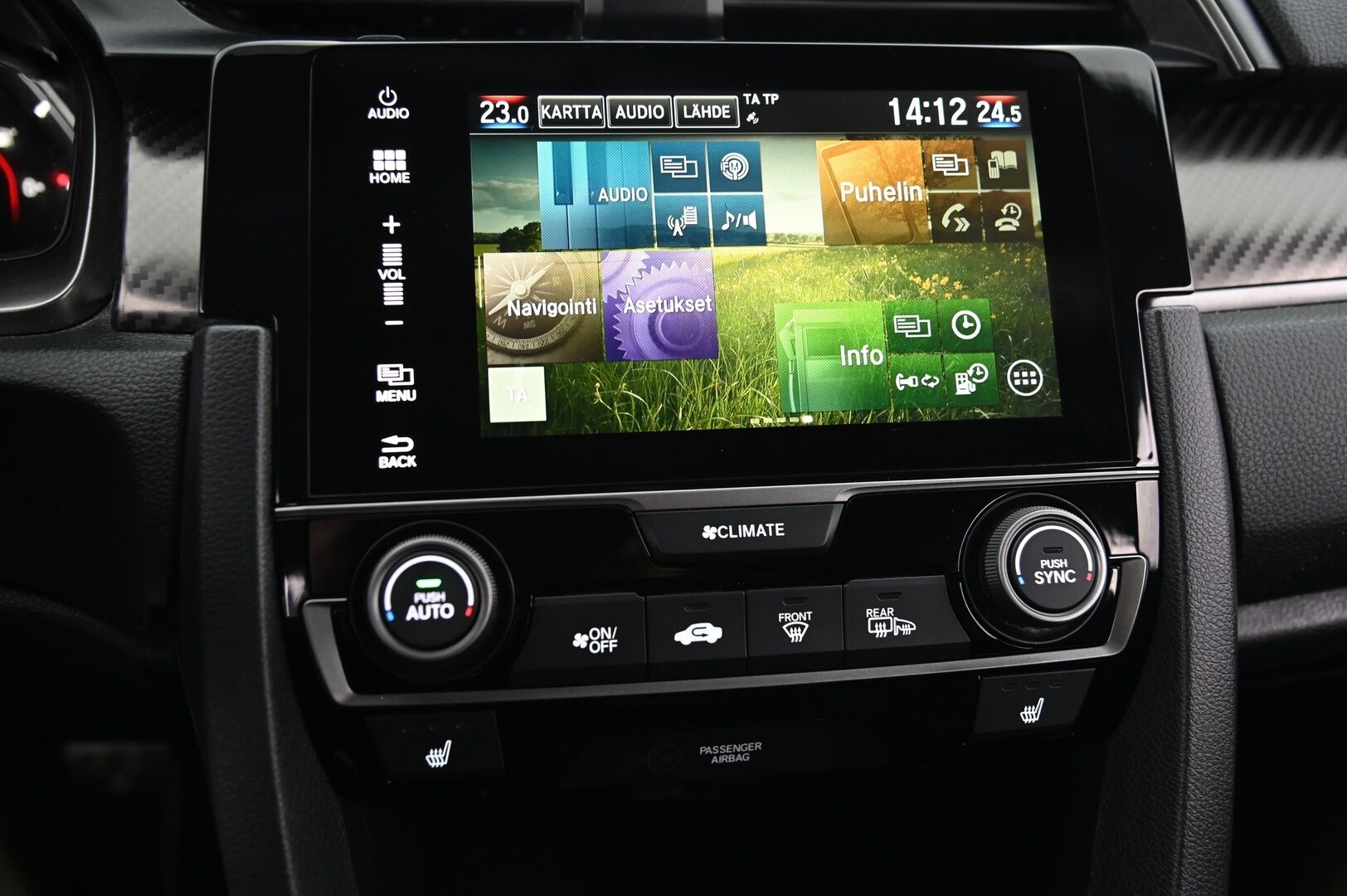 Honda Civic 2020 HB 182 hv Type S *ACC / Navi / P.Kamera / Lohko / Kaistavahti* - *Metalliväri / Suomi-auto / Kahdet renkaat aluvanteilla* 