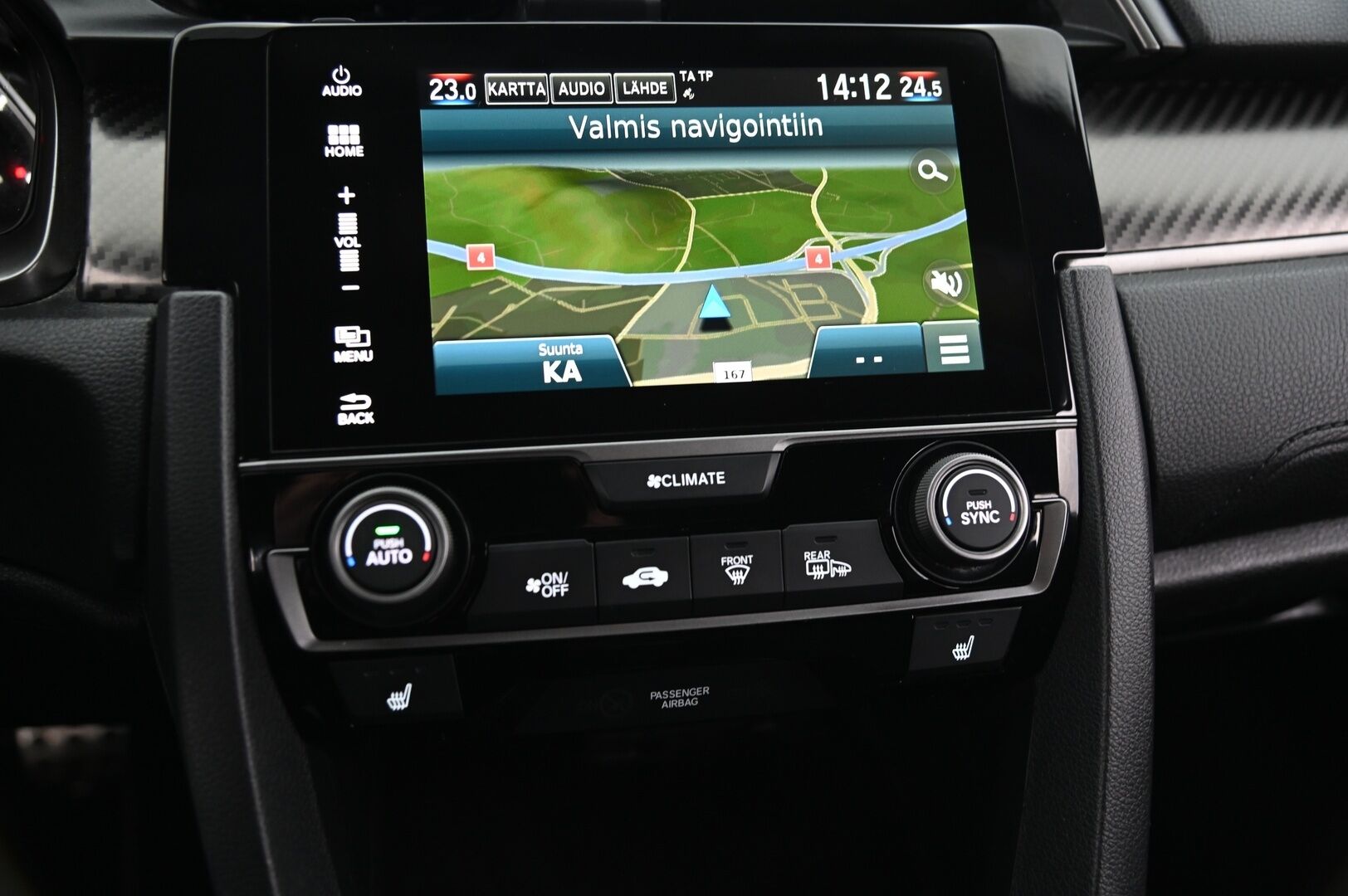 Honda Civic 2020 HB 182 hv Type S *ACC / Navi / P.Kamera / Lohko / Kaistavahti* - *Metalliväri / Suomi-auto / Kahdet renkaat aluvanteilla* 