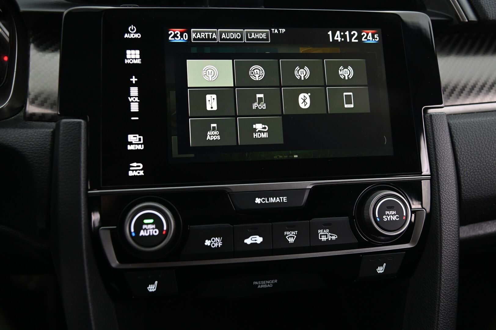 Honda Civic 2020 HB 182 hv Type S *ACC / Navi / P.Kamera / Lohko / Kaistavahti* - *Metalliväri / Suomi-auto / Kahdet renkaat aluvanteilla* 