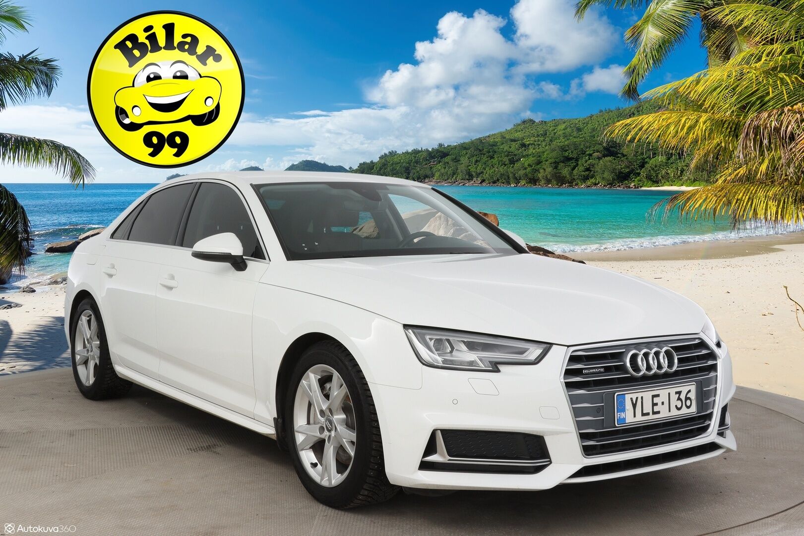 Audi A4 2019 Sedan Business Sport Comfort Edition 40 TDI 140 kW quattro S tronic  * Webasto / Ruskea nahkasisusta / P. Tutkat / Vakionopeudensäädin / LED * - Jakohihna vaihdettu 2/25 / Kahdet renkaat alumiinivanteilla / Suomi-auto 