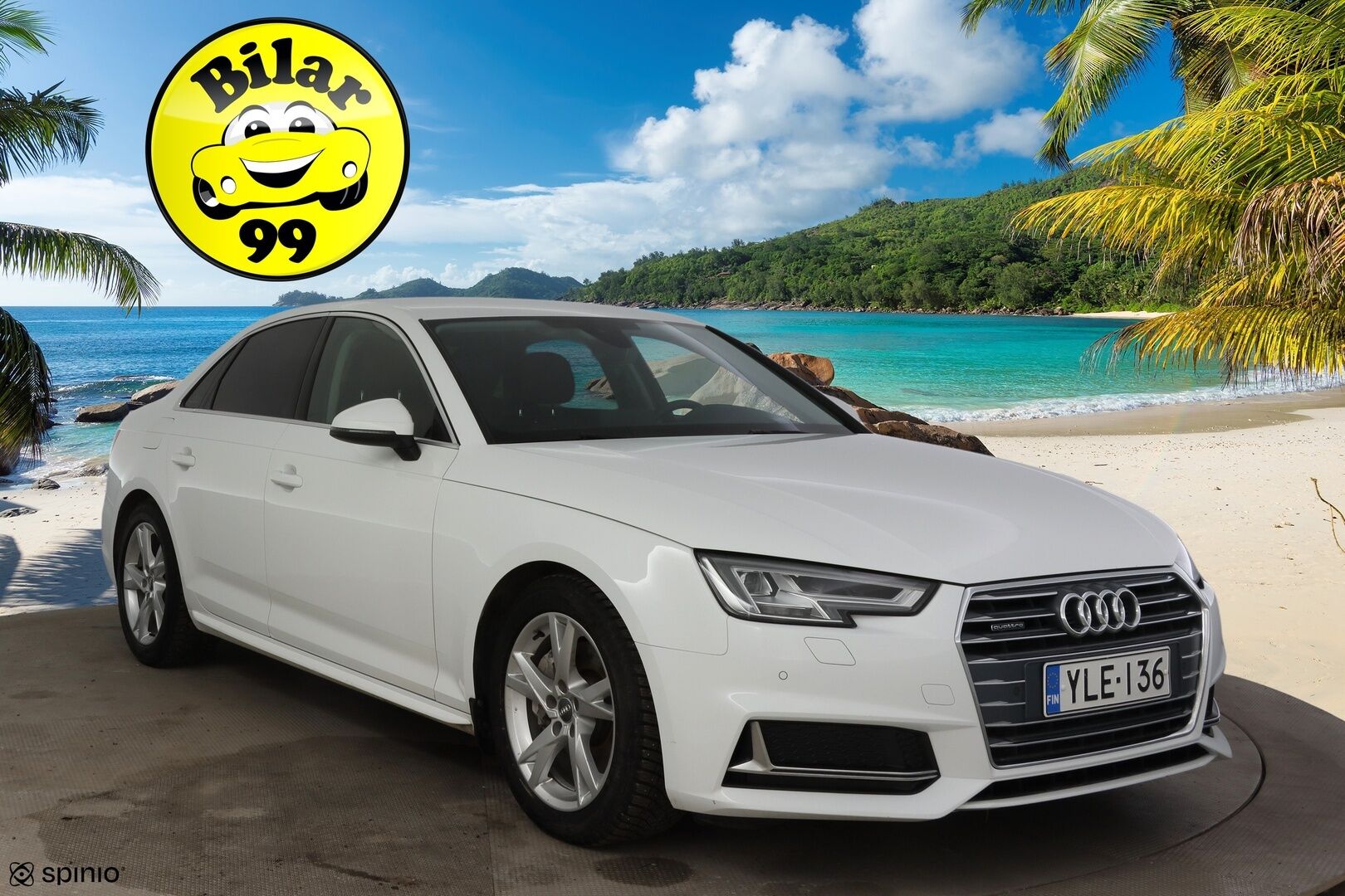 Audi A4 2019 Sedan Business Sport Comfort Edition 40 TDI 140 kW quattro S tronic  * Webasto / Ruskea nahkasisusta / P. Tutkat / Vakionopeudensäädin / LED * - Jakohihna vaihdettu 2/25 / Kahdet renkaat alumiinivanteilla / Suomi-auto 