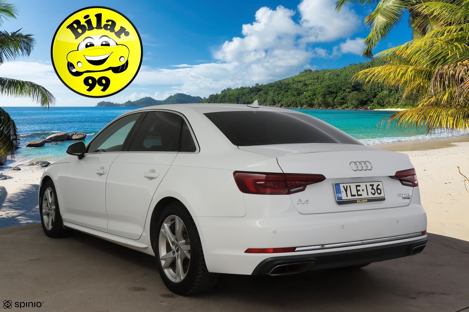 Audi A4 2019 Sedan Business Sport Comfort Edition 40 TDI 140 kW quattro S tronic  * Webasto / Ruskea nahkasisusta / P. Tutkat / Vakionopeudensäädin / LED * - Jakohihna vaihdettu 2/25 / Kahdet renkaat alumiinivanteilla / Suomi-auto 