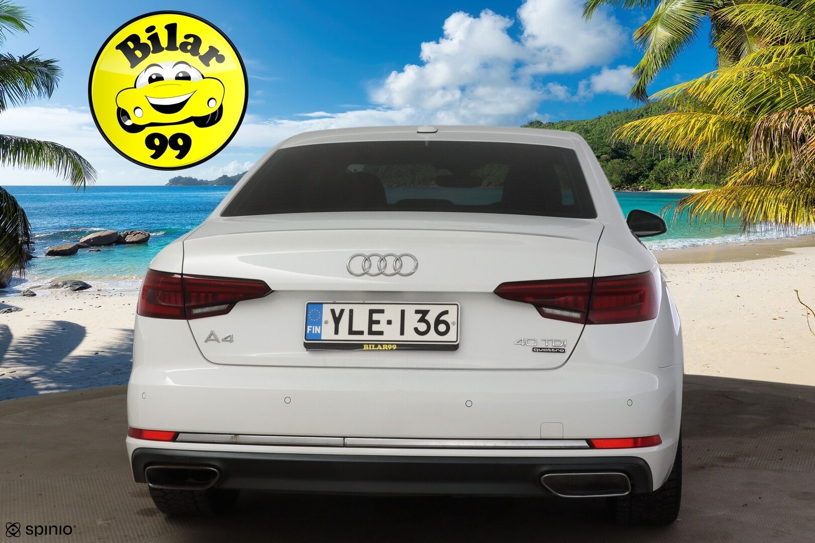 Audi A4 2019 Sedan Business Sport Comfort Edition 40 TDI 140 kW quattro S tronic  * Webasto / Ruskea nahkasisusta / P. Tutkat / Vakionopeudensäädin / LED * - Jakohihna vaihdettu 2/25 / Kahdet renkaat alumiinivanteilla / Suomi-auto 