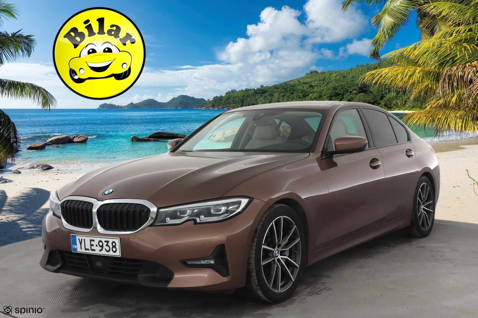 BMW 330 2019 G20 Sedan 330i A Launch Edition Sport * Vakkari / Webasto / Hifi / Kaarrevalot / Sporttinahat / Comfort Access / Navi * - Suomi-auto / Kahdet renkaat aluvanteilla / Himoittu Bronze metalliväri