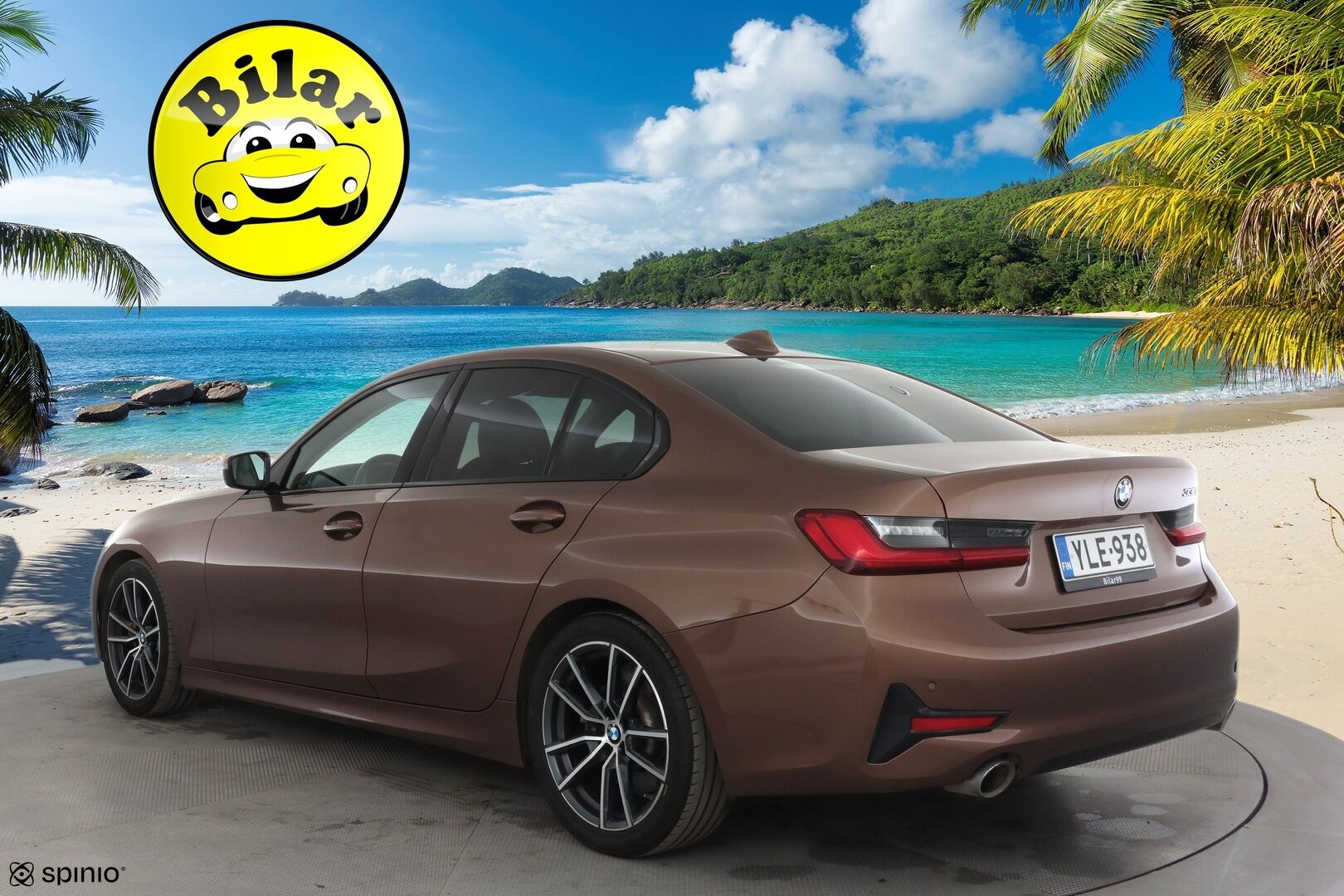 BMW 330 2019 G20 Sedan 330i A Launch Edition Sport * Vakkari / Webasto / Hifi / Kaarrevalot / Sporttinahat / Comfort Access / Navi * - Suomi-auto / Kahdet renkaat aluvanteilla / Himoittu Bronze metalliväri