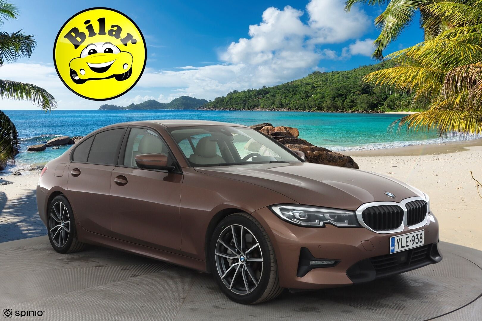 BMW 330 2019 G20 Sedan 330i A Launch Edition Sport * Vakkari / Webasto / Hifi / Kaarrevalot / Sporttinahat / Comfort Access / Navi * - Suomi-auto / Kahdet renkaat aluvanteilla / Himoittu Bronze metalliväri
