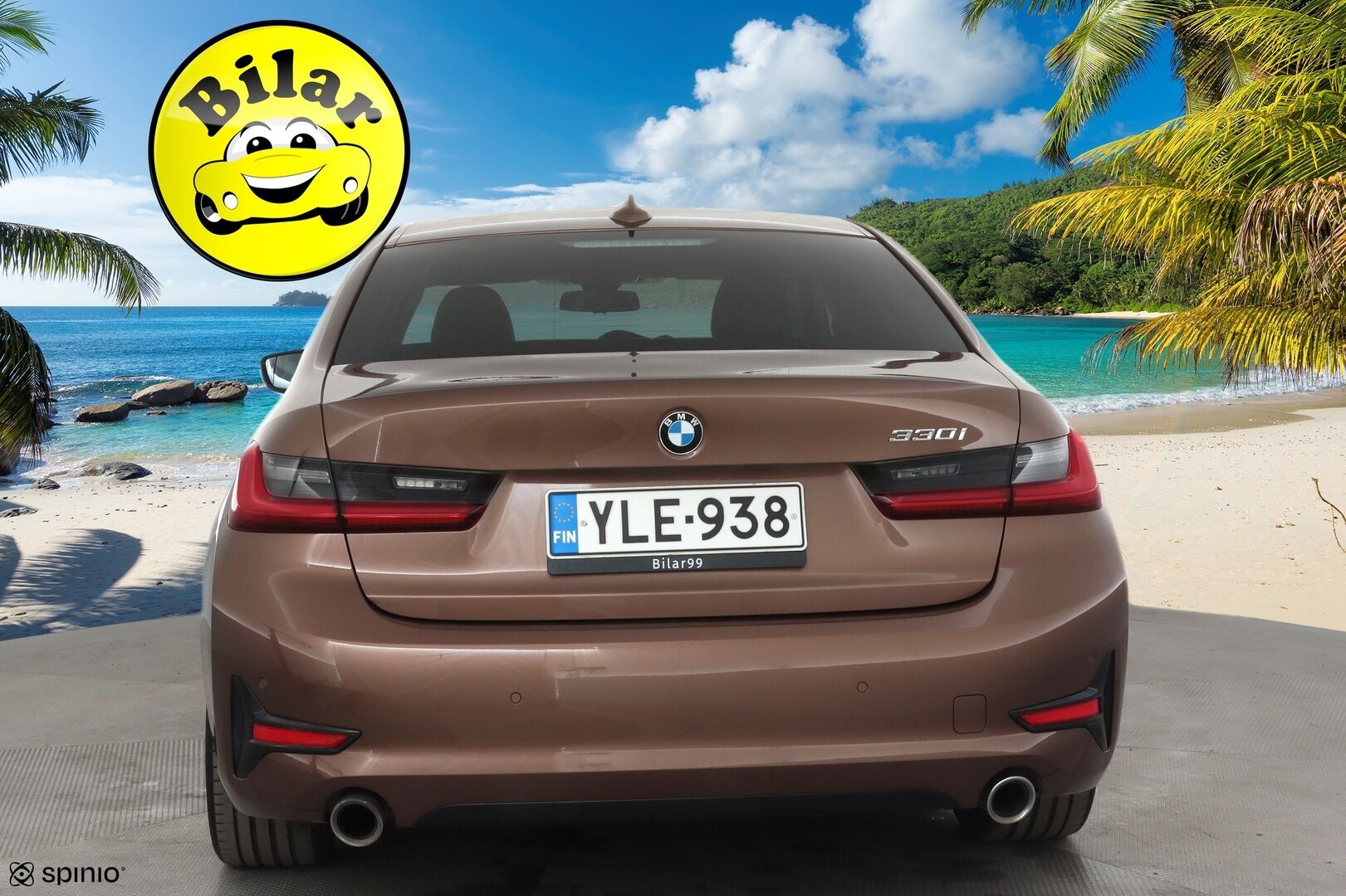 BMW 330 2019 G20 Sedan 330i A Launch Edition Sport * Vakkari / Webasto / Hifi / Kaarrevalot / Sporttinahat / Comfort Access / Navi * - Suomi-auto / Kahdet renkaat aluvanteilla / Himoittu Bronze metalliväri