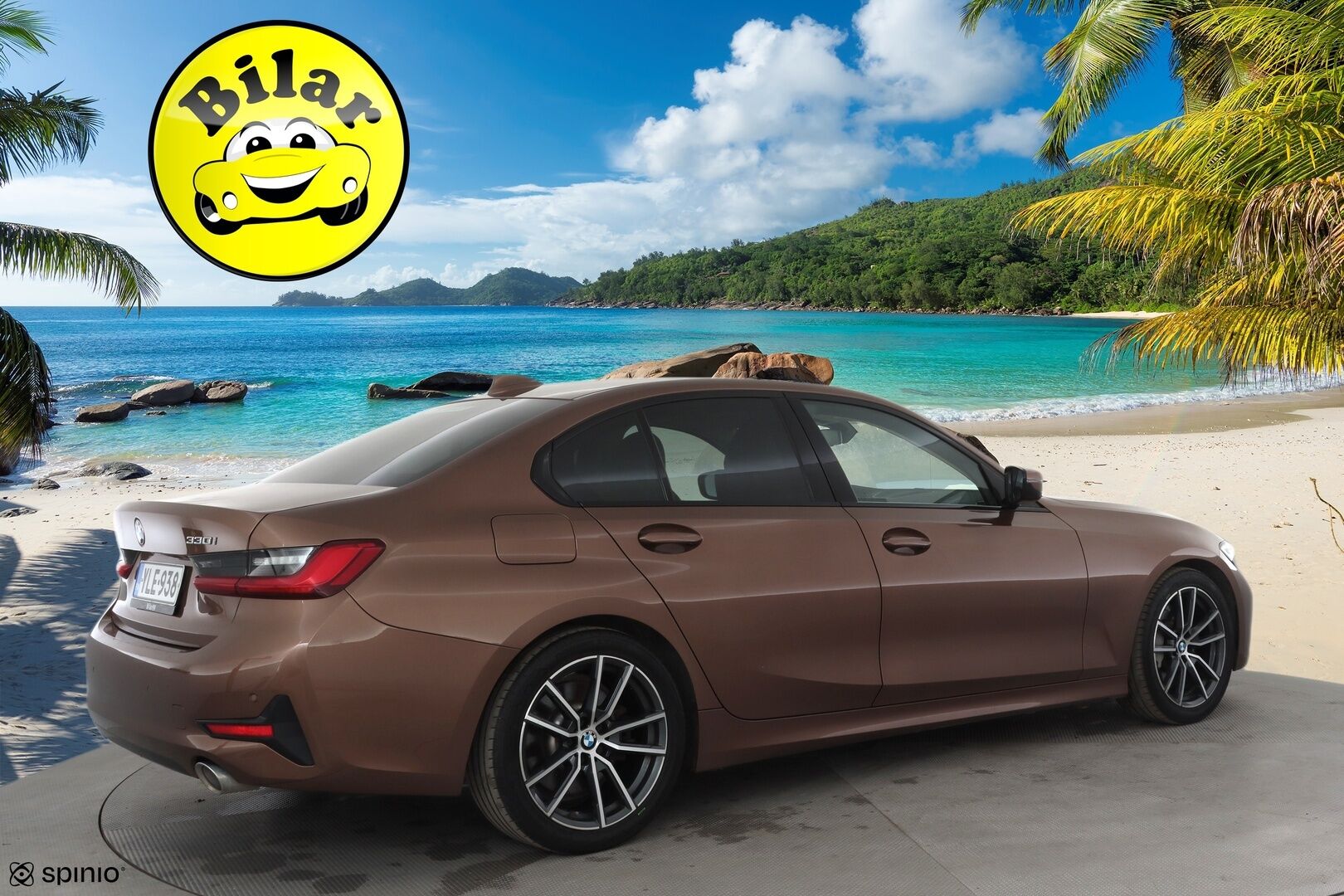 BMW 330 2019 G20 Sedan 330i A Launch Edition Sport * Vakkari / Webasto / Hifi / Kaarrevalot / Sporttinahat / Comfort Access / Navi * - Suomi-auto / Kahdet renkaat aluvanteilla / Himoittu Bronze metalliväri