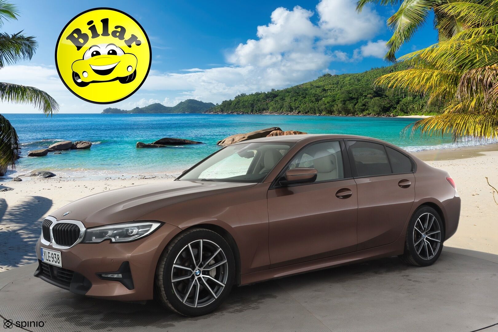 BMW 330 2019 G20 Sedan 330i A Launch Edition Sport * Vakkari / Webasto / Hifi / Kaarrevalot / Sporttinahat / Comfort Access / Navi * - Suomi-auto / Kahdet renkaat aluvanteilla / Himoittu Bronze metalliväri