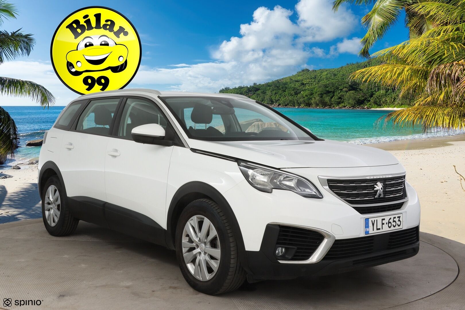 Peugeot 5008 2019 Active BlueHDi 130 EAT8-automaatti *Digimittaristo / Peruutuskamera / Tutkat / Lämmitettävä tuulilasi / Kaistavahti* - * Suomi-auto / Juuri Huollettu / 2x Renkaat ja vanteet *