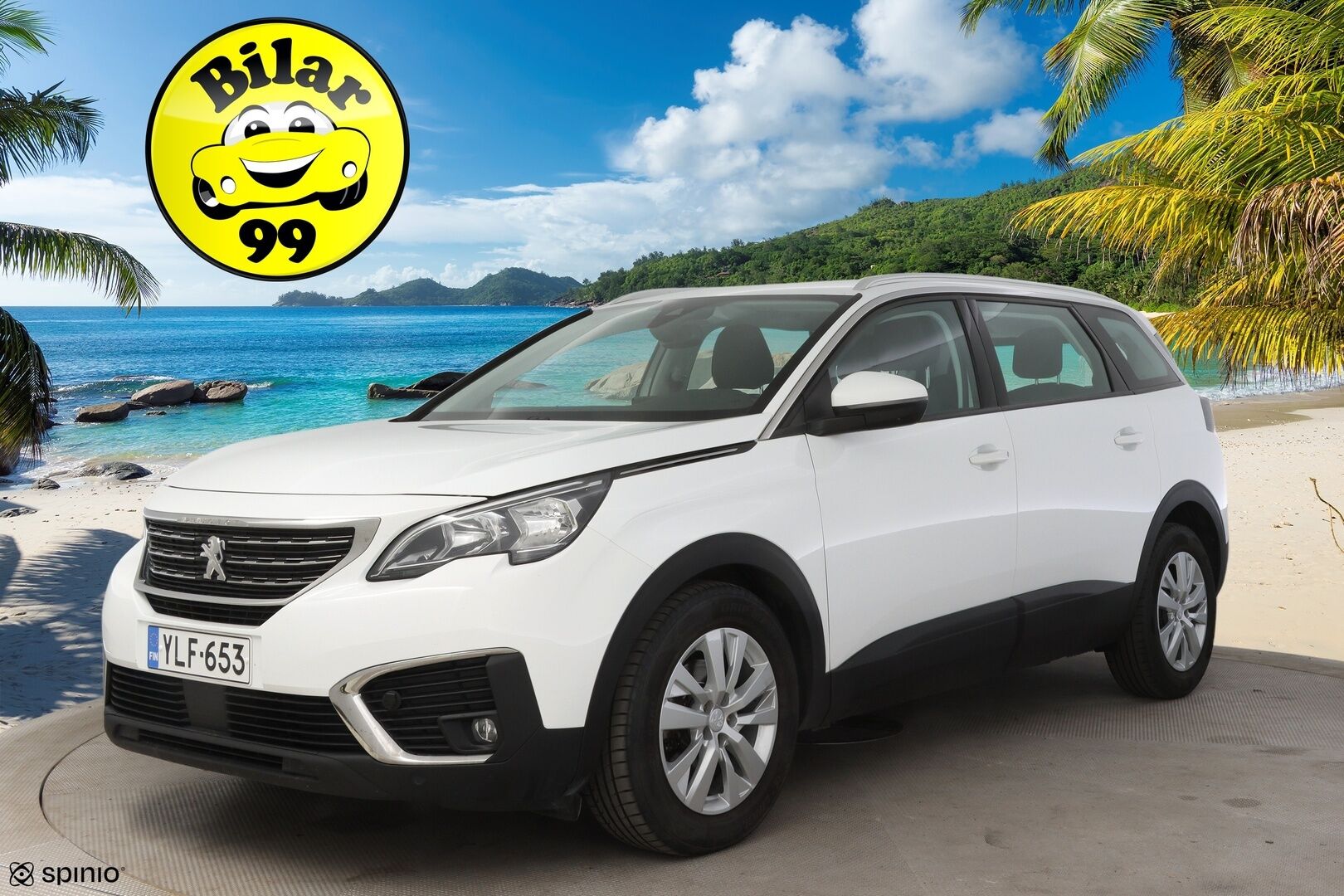 Peugeot 5008 2019 Active BlueHDi 130 EAT8-automaatti *Digimittaristo / Peruutuskamera / Tutkat / Lämmitettävä tuulilasi / Kaistavahti* - * Suomi-auto / Juuri Huollettu / 2x Renkaat ja vanteet *