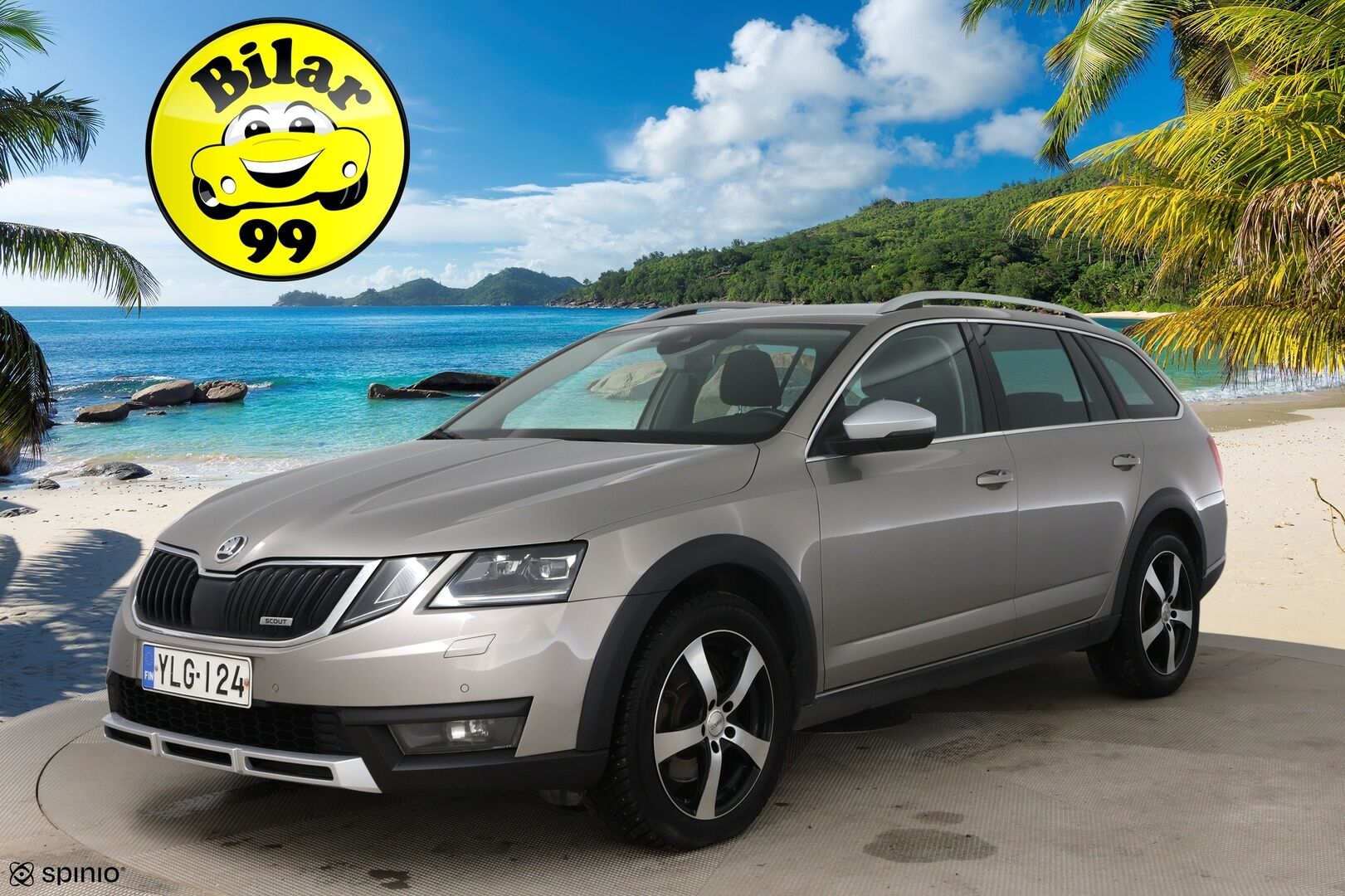 Skoda Octavia 2019 Combi 2,0 TDI 184 4x4 Scout DSG Autom. / ACC / Webasto / Koukku / P-kamera / Läm. tuulilasi - 2-om Suomi-auto / Jakohihna vaihdettu 2025! / 2x renkaat / 