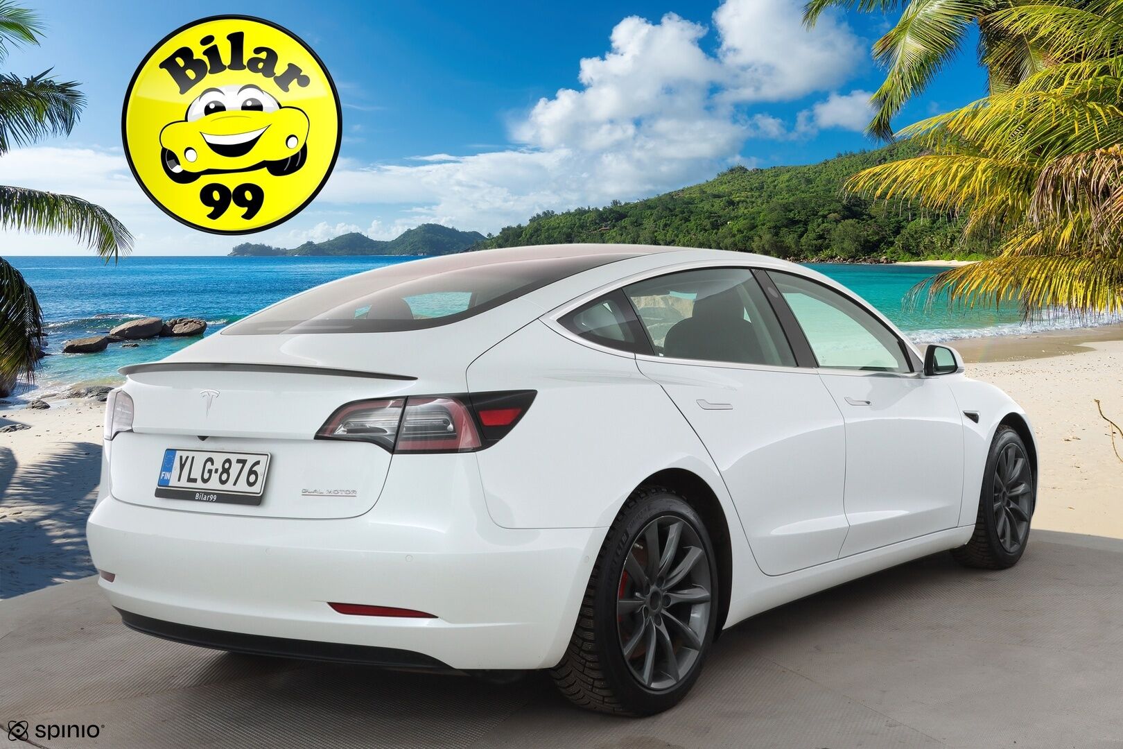 Tesla Model 3 2019 Performance Dual Motor AWD * ACC / Lasikatto / Premium Audio / P.Kamera / Muistipenkki / Kaistavahti * - LED / 1-om Suomi-auto / Kahdet renkaat aluvanteilla - HULLUT AVAJAISHULINAT KORKOTARJOUS 3,29 %