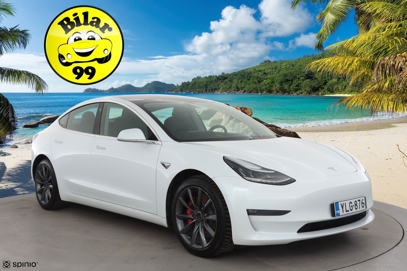Tesla Model 3 2019 Performance Dual Motor AWD * ACC / Lasikatto / Premium Audio / P.Kamera / Muistipenkki / Kaistavahti * - LED / 1-om Suomi-auto / Kahdet renkaat aluvanteilla - HULLUT AVAJAISHULINAT KORKOTARJOUS 3,29 %