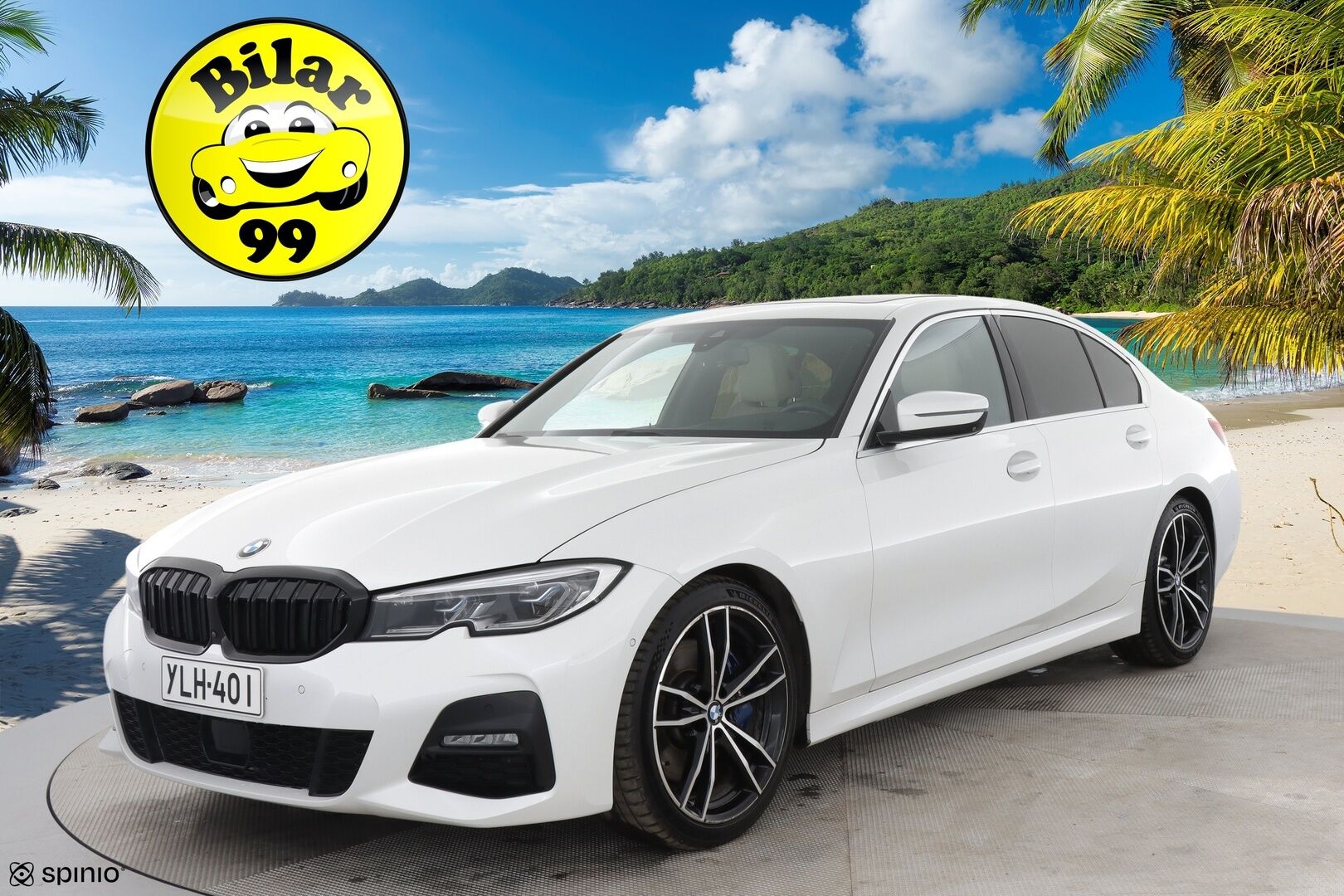 BMW 330 2019 G20 Sedan 330i A Launch Edition M Sport - Webasto | H&K | HUD | 360 peruutuskamera | Laser | Muistipenkki kuljettalla | Nahkasport-istuimet | Lasikattoluukku | Vaalea nahkasisusta | Ambient Light | 