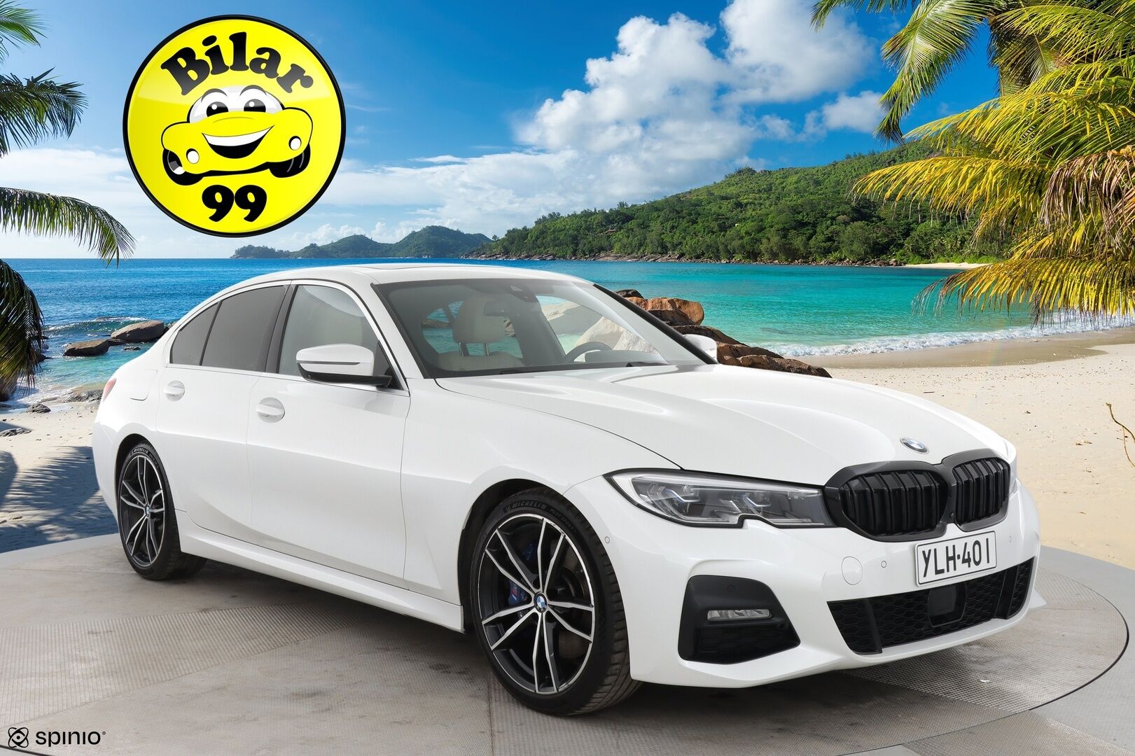 BMW 330 2019 G20 Sedan 330i A Launch Edition M Sport - Webasto | H&K | HUD | 360 peruutuskamera | Laser | Muistipenkki kuljettalla | Nahkasport-istuimet | Lasikattoluukku | Vaalea nahkasisusta | Ambient Light | 