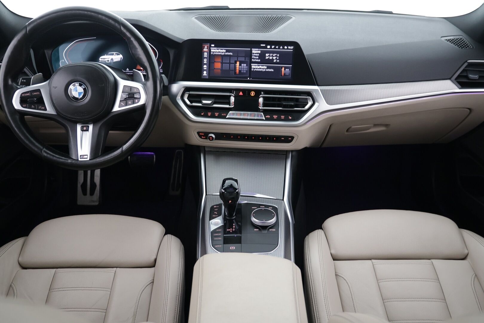 BMW 330 2019 G20 Sedan 330i A Launch Edition M Sport - Webasto | H&K | HUD | 360 peruutuskamera | Laser | Muistipenkki kuljettalla | Nahkasport-istuimet | Lasikattoluukku | Vaalea nahkasisusta | Ambient Light | 
