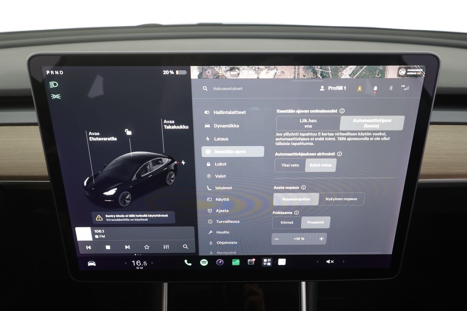Tesla Model 3 2019 Performance Dual Motor AWD - | ACC | Koukku | 2x alut | Lasikatto | Premium Audio | Sähkönahat | Muistipenkki | P.kamera ja tutkat | Autosteer | RCTA |  LED | Lämm. takapenkit | 