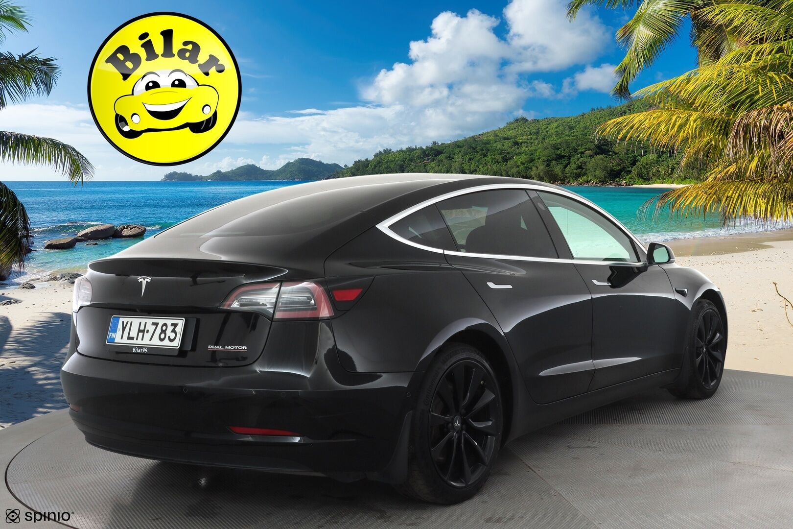 Tesla Model 3 2019 Performance Dual Motor AWD - | ACC | Koukku | 2x alut | Lasikatto | Premium Audio | Sähkönahat | Muistipenkki | P.kamera ja tutkat | Autosteer | RCTA |  LED | Lämm. takapenkit | 