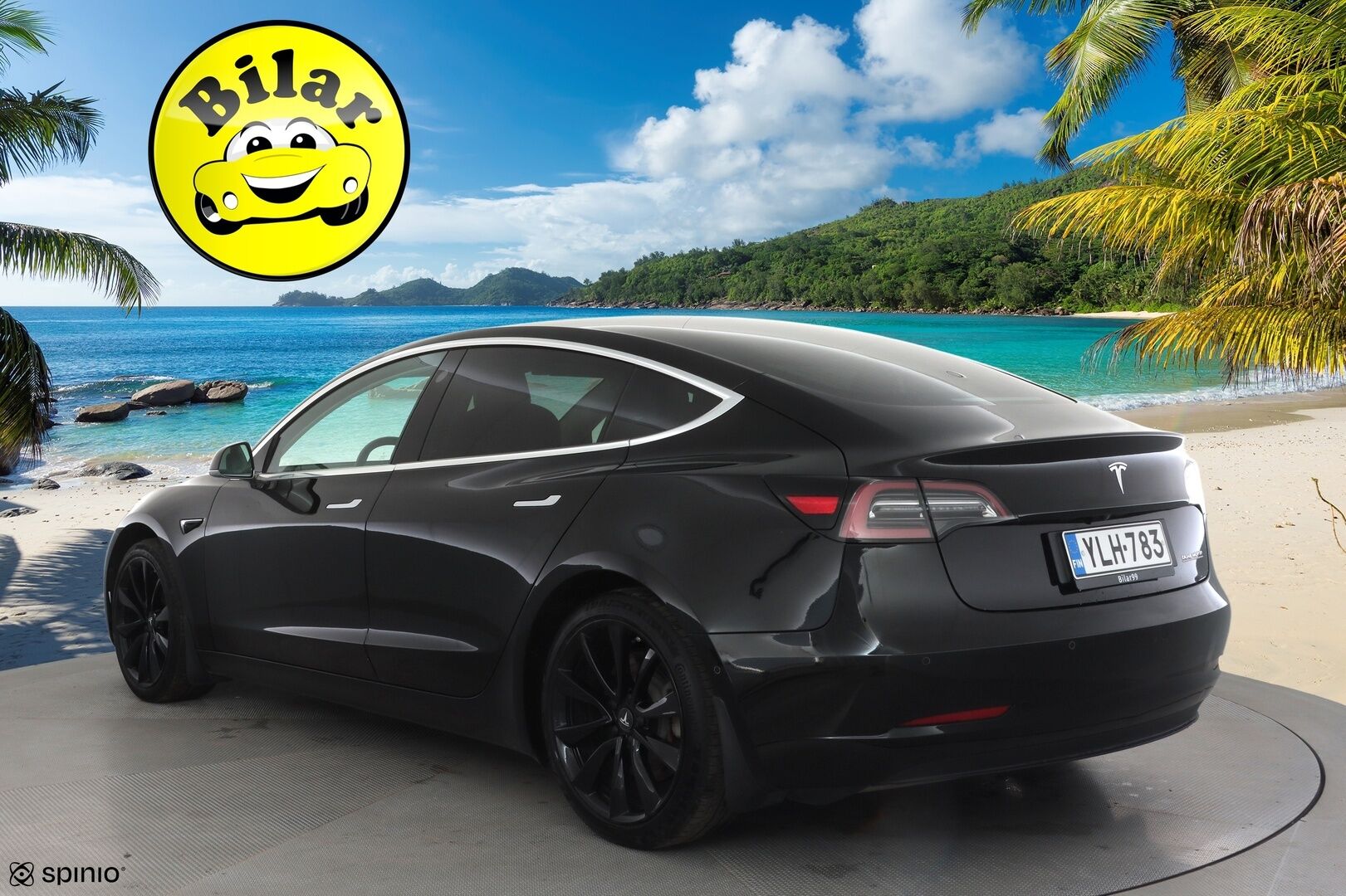 Tesla Model 3 2019 Performance Dual Motor AWD - | ACC | Koukku | 2x alut | Lasikatto | Premium Audio | Sähkönahat | Muistipenkki | P.kamera ja tutkat | Autosteer | RCTA |  LED | Lämm. takapenkit | 