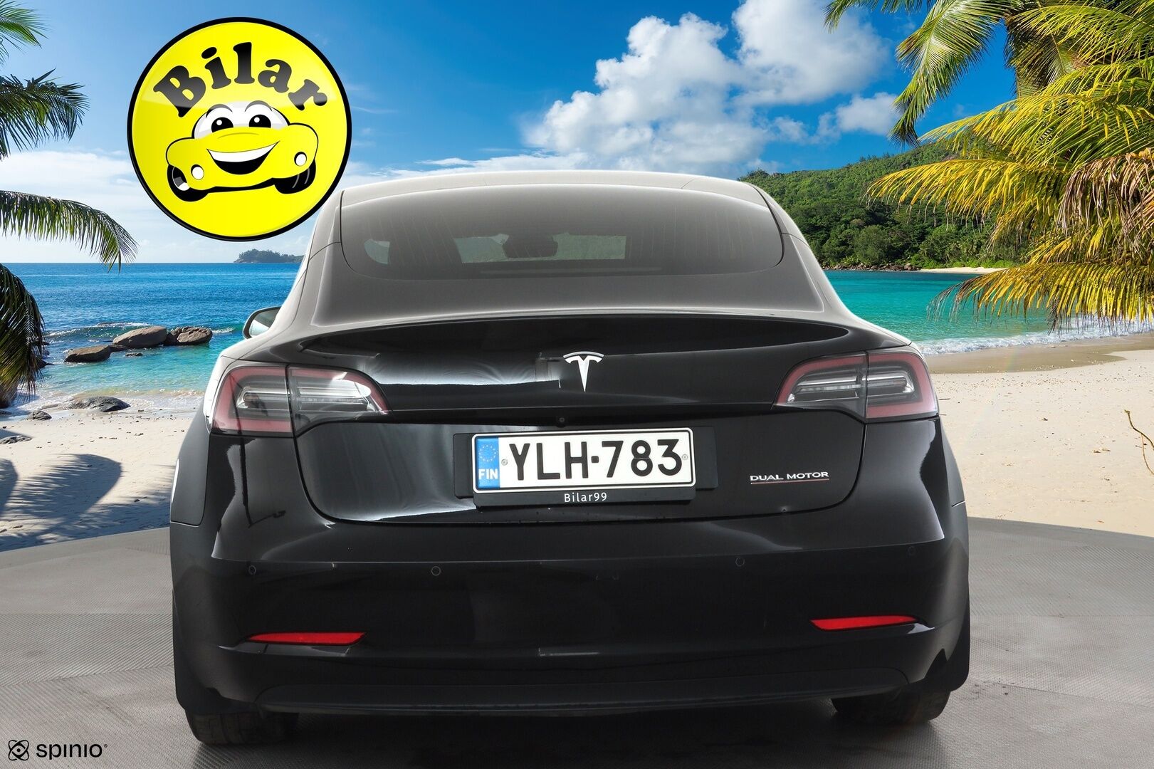 Tesla Model 3 2019 Performance Dual Motor AWD - | ACC | Koukku | 2x alut | Lasikatto | Premium Audio | Sähkönahat | Muistipenkki | P.kamera ja tutkat | Autosteer | RCTA |  LED | Lämm. takapenkit | 