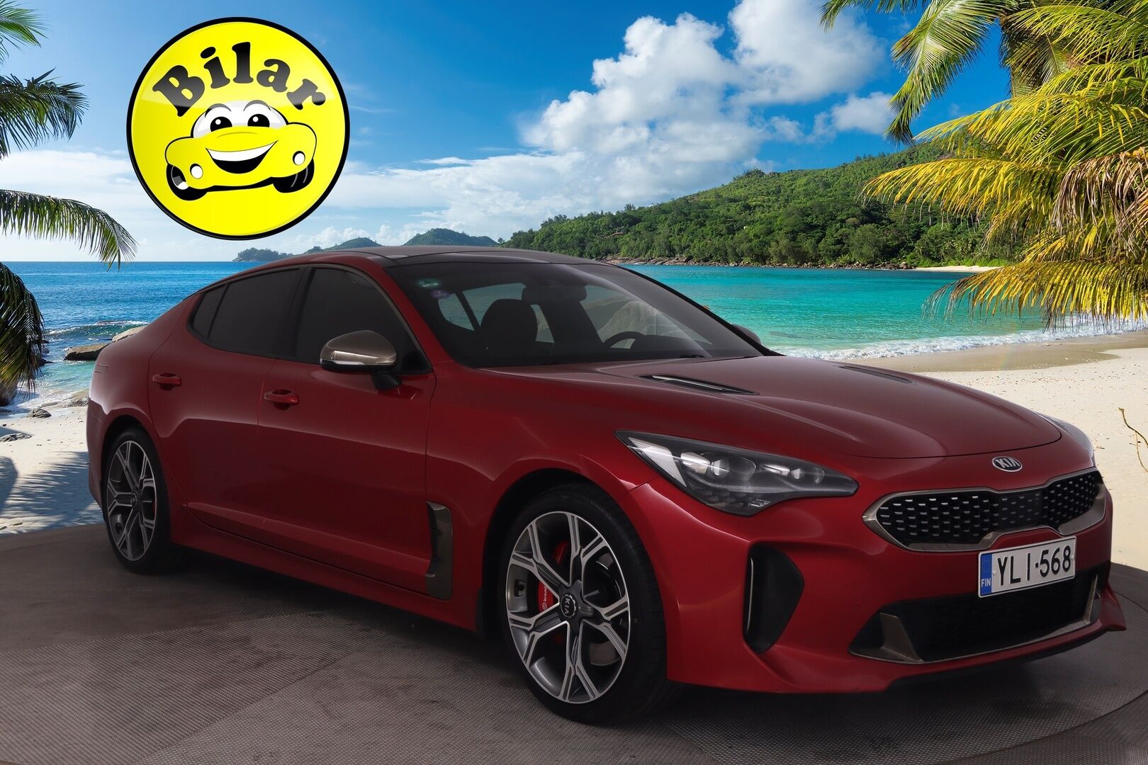 Kia Stinger 2019 3,3 T-GDI AWD GT A/T - 1-omist Suomi-Auto | Merkkihuollot | ACC | BLISS | HUD | Harman&Kardon | KeyLess | Kattoikkuna | 360 | Punainen nahkasisusta | Muistipenkki | Ilmastoidut etuistuimet | 2x renkaat&alumiinivantein