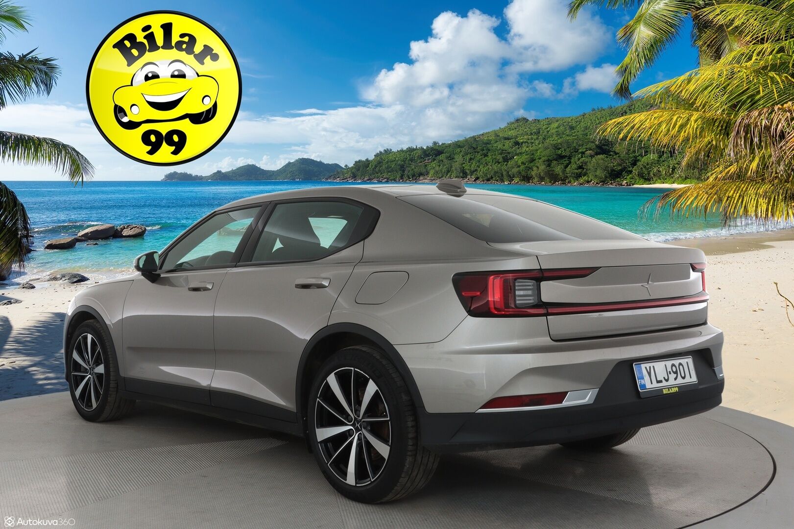 Polestar 2 2022 Long Range Single Motor **1.Om Suomi-auto / Lämpöpumppu / Koukku / Sporttipenkki Muistilla / P. Kamera / Harman/Kardon** - 3,99 % KORKOTARJOUS TÄHÄN AUTOON - Akku kuntotarkastettu / LED-valot / Google Maps / Kaistavahti / KeylessGO / 2x Renkaat 