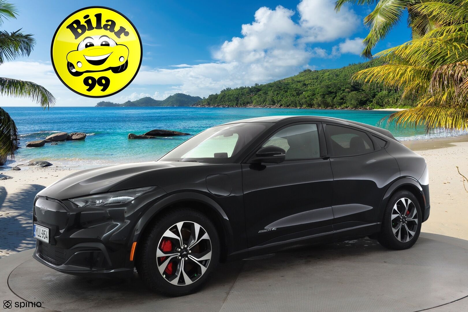 Ford Mustang Mach-E 2022 269hv A1 AWD * ACC / B&O / Lasikatto / Muistipenkki / 360 / LED / Koukku / Keyless * - 1-om Suomi-auto / Akku kuntotarkastettu / Kahdet renkaat aluvanteilla / Merkkihuollot