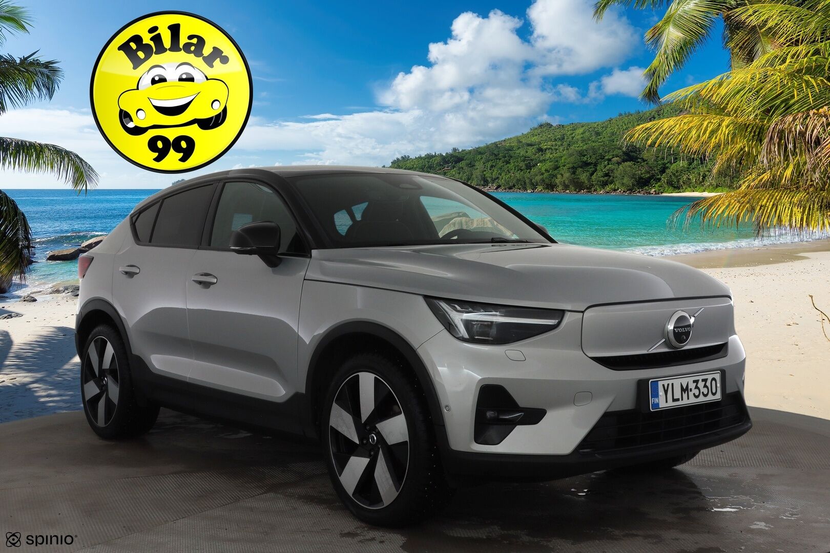 Volvo C40 2022 Recharge Twin Business Launch Edition aut * ILP / Koukku / ACC / Lasikatto / Pixel-LED / 360 / H&K * - Sportpenkki Muistilla / 1-om Suomi-auto / Kahdet renkaat aluvanteilla / Merkkihuollot