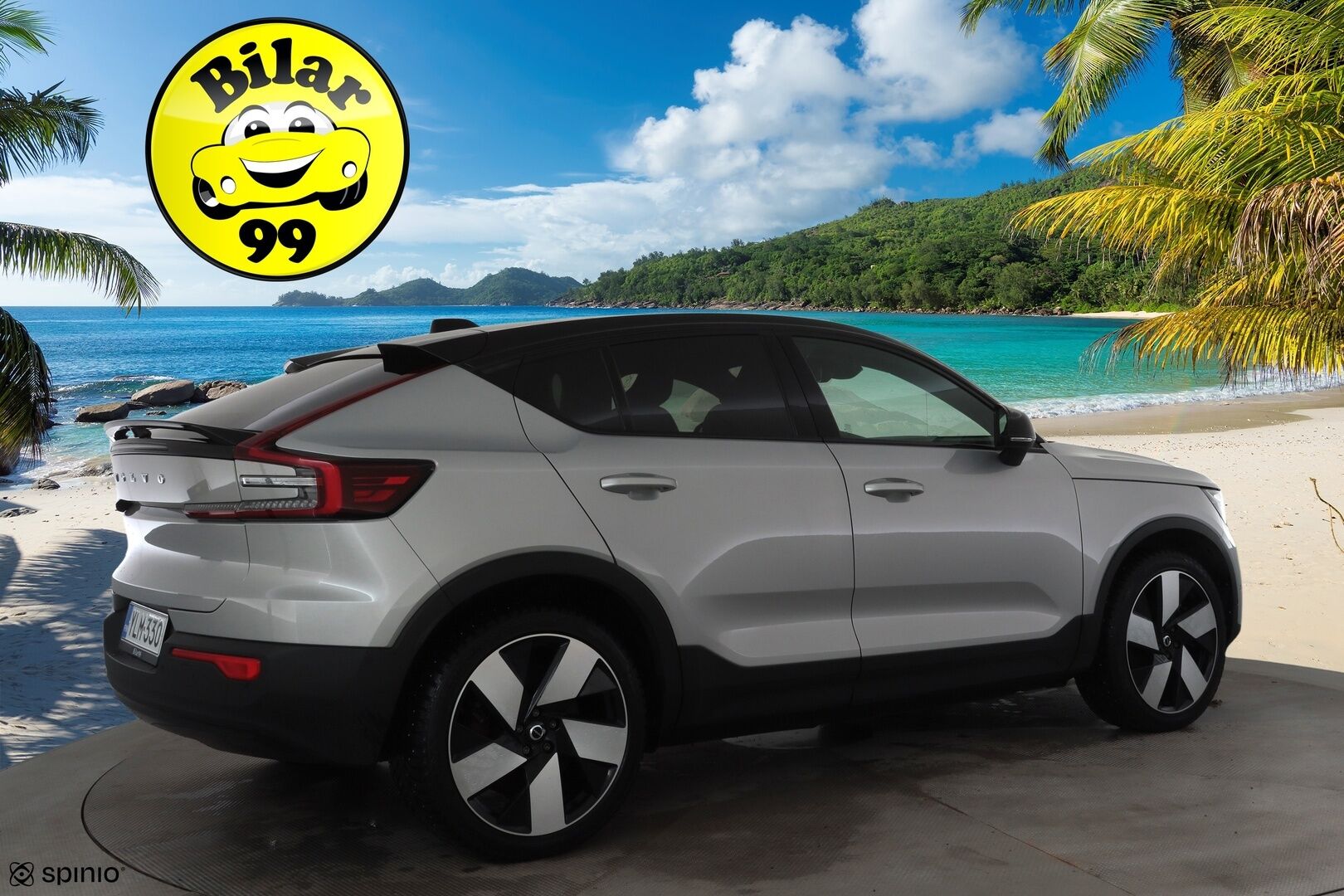 Volvo C40 2022 Recharge Twin Business Launch Edition aut * ILP / Koukku / ACC / Lasikatto / Pixel-LED / 360 / H&K * - Sportpenkki Muistilla / 1-om Suomi-auto / Kahdet renkaat aluvanteilla / Merkkihuollot